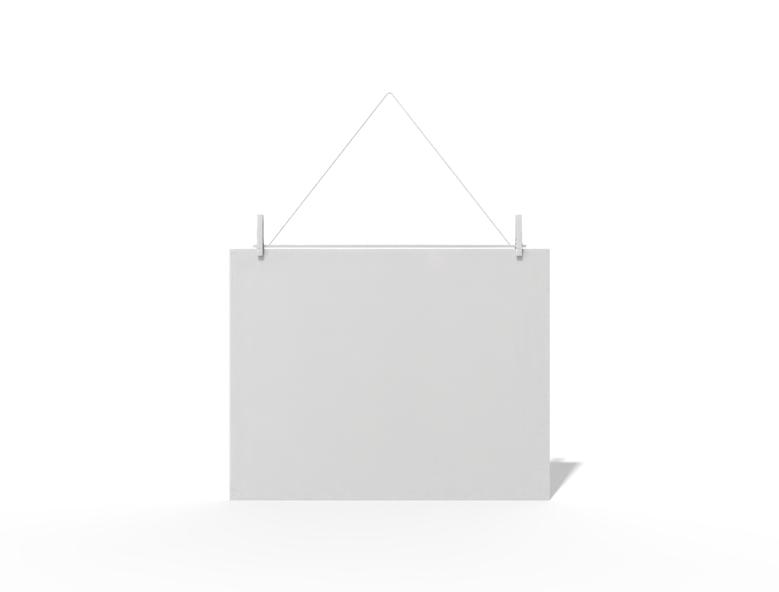 Hanging calendar — White paperboard