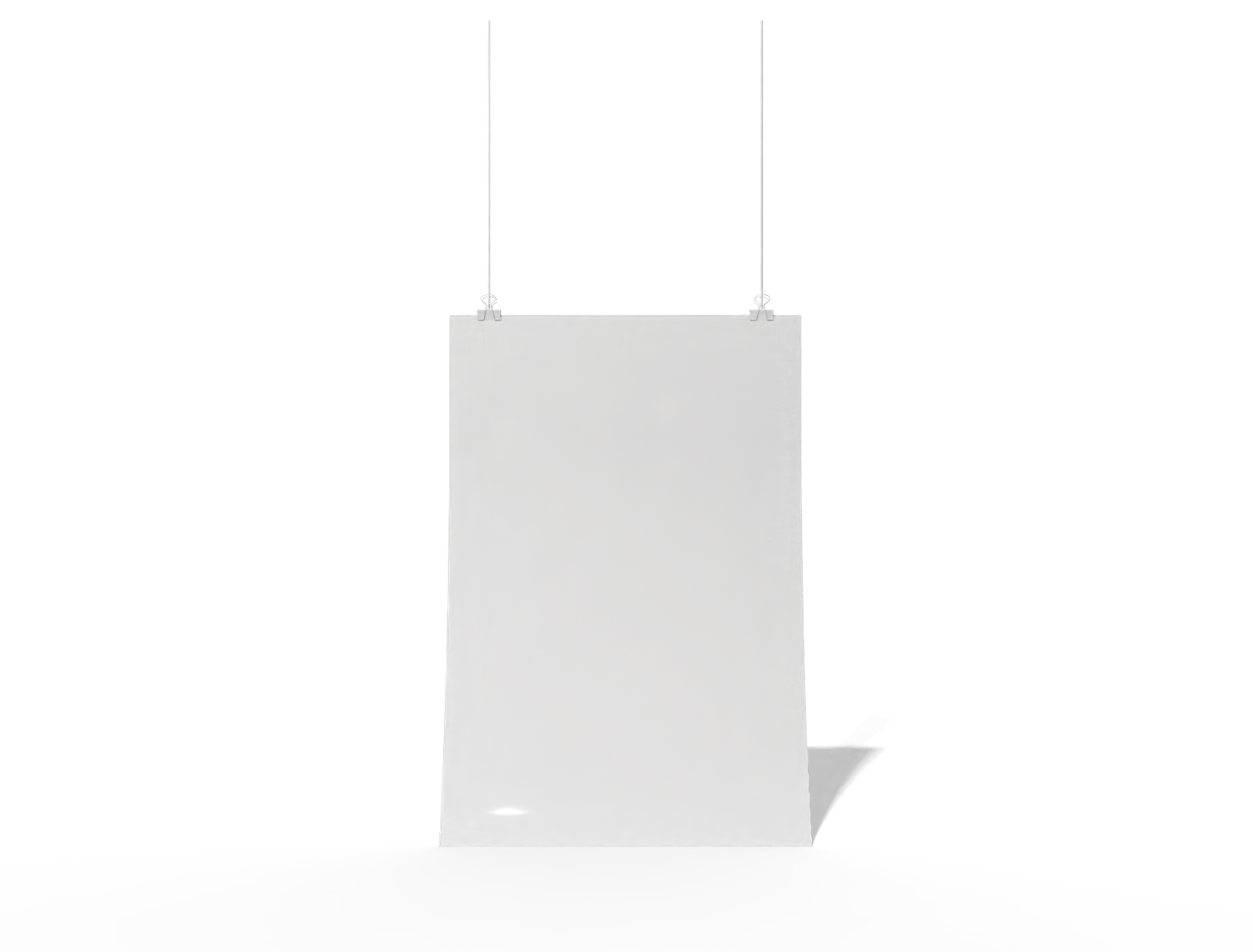 Hanging calendar — White paperboard