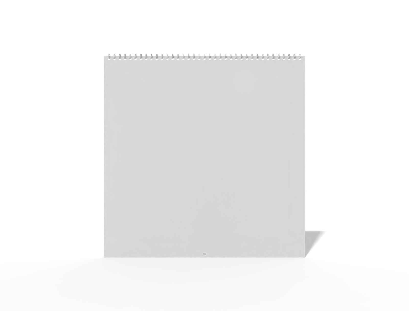 Square wall calendar — White paperboard