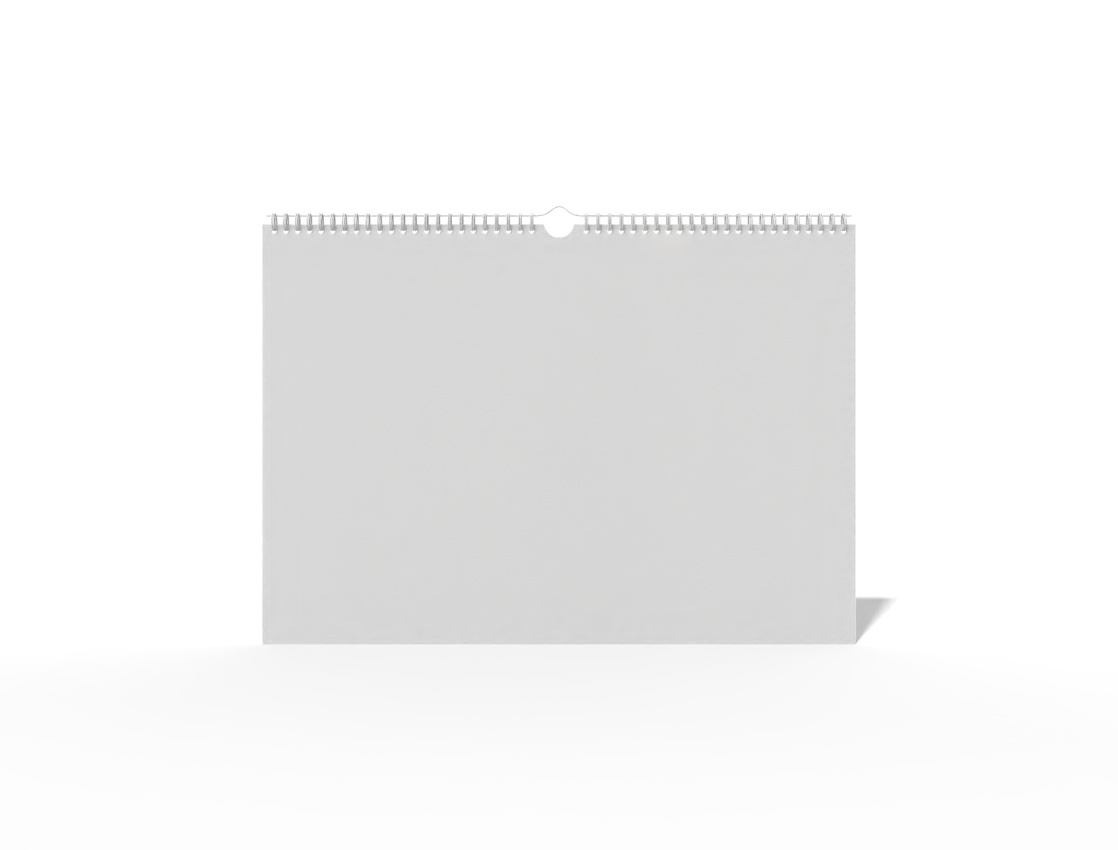 A4 wall calendar — White paperboard