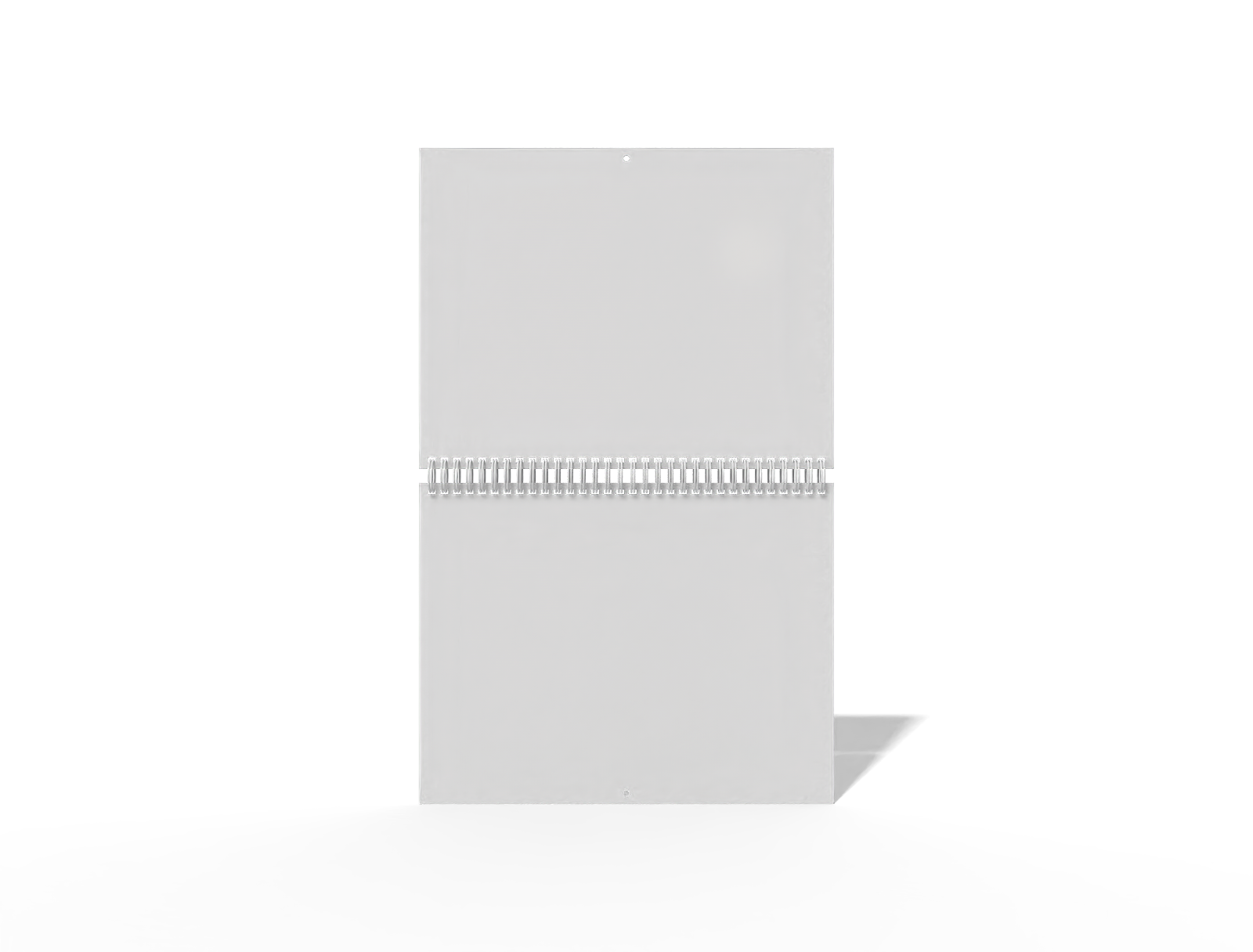 8.5×11 wall calendar — White paperboard