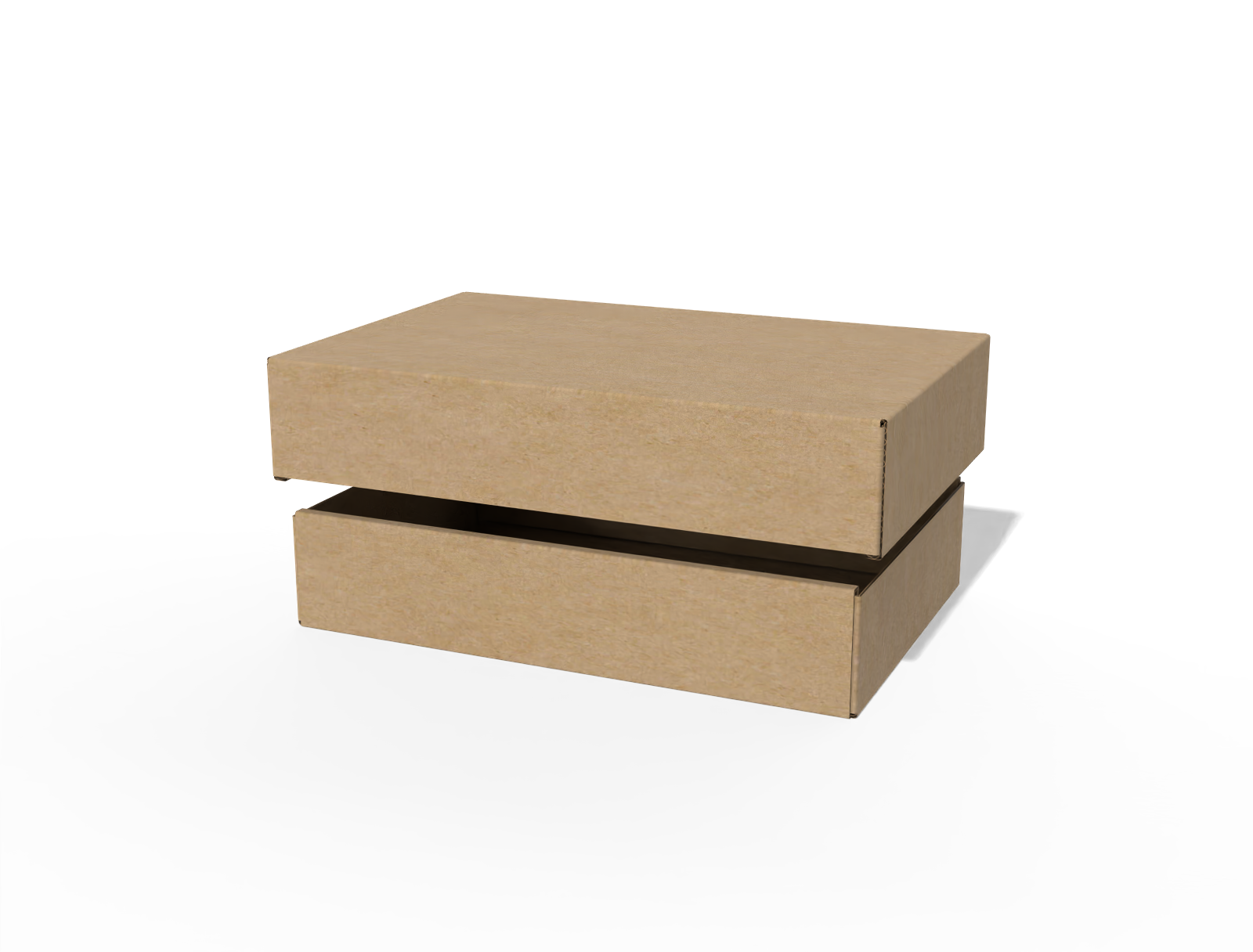 FEFCO 0331 full telescope container — E-flute corrugated board