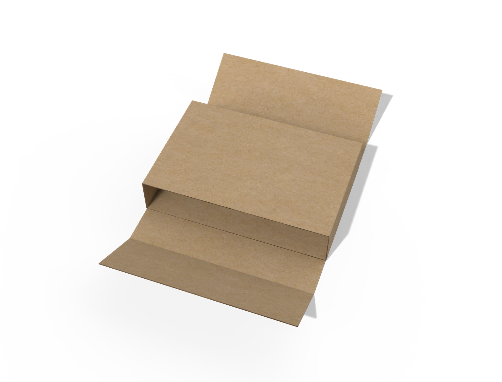 FEFCO 0404 two-piece folder box (2PF) — E-flute corrugated board