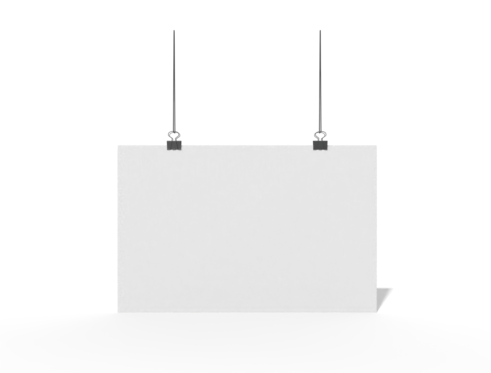 11x17 hanging poster — White paperboard