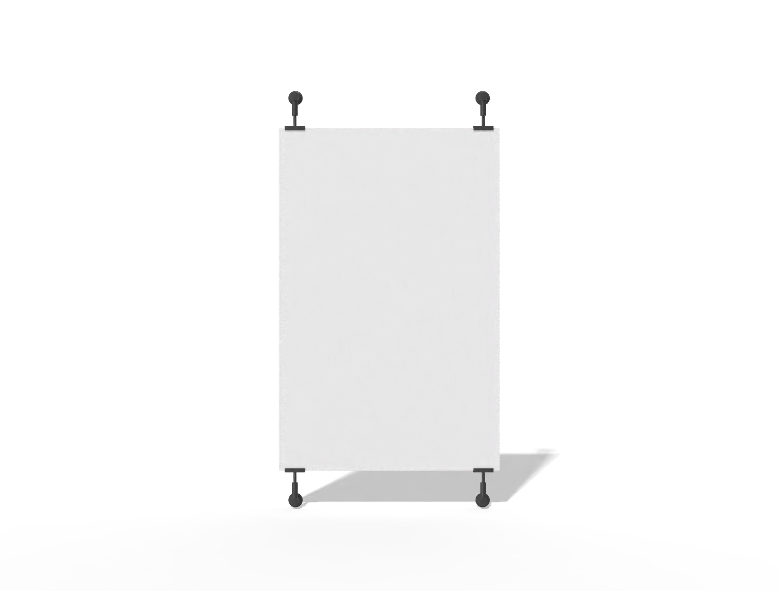 11x17 hanging poster on clips — White paperboard