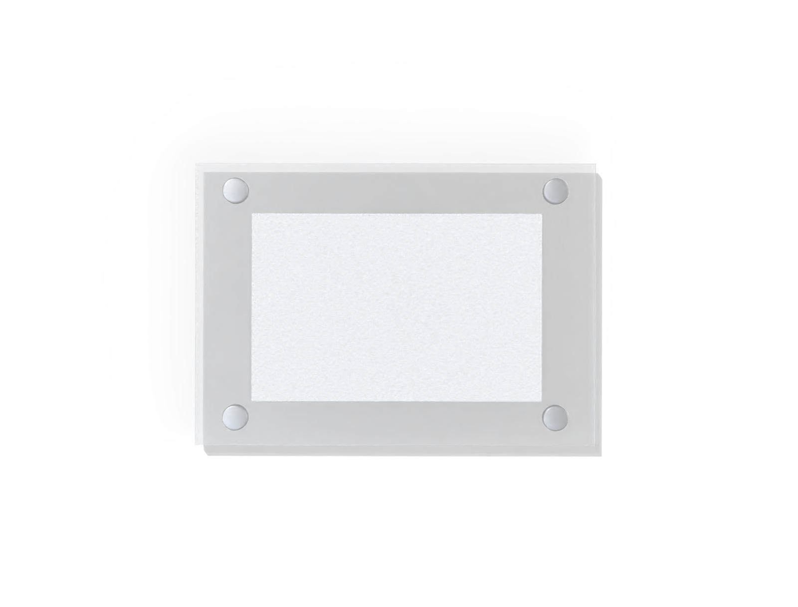 11x17 horizontal poster — Clear glossy plastic