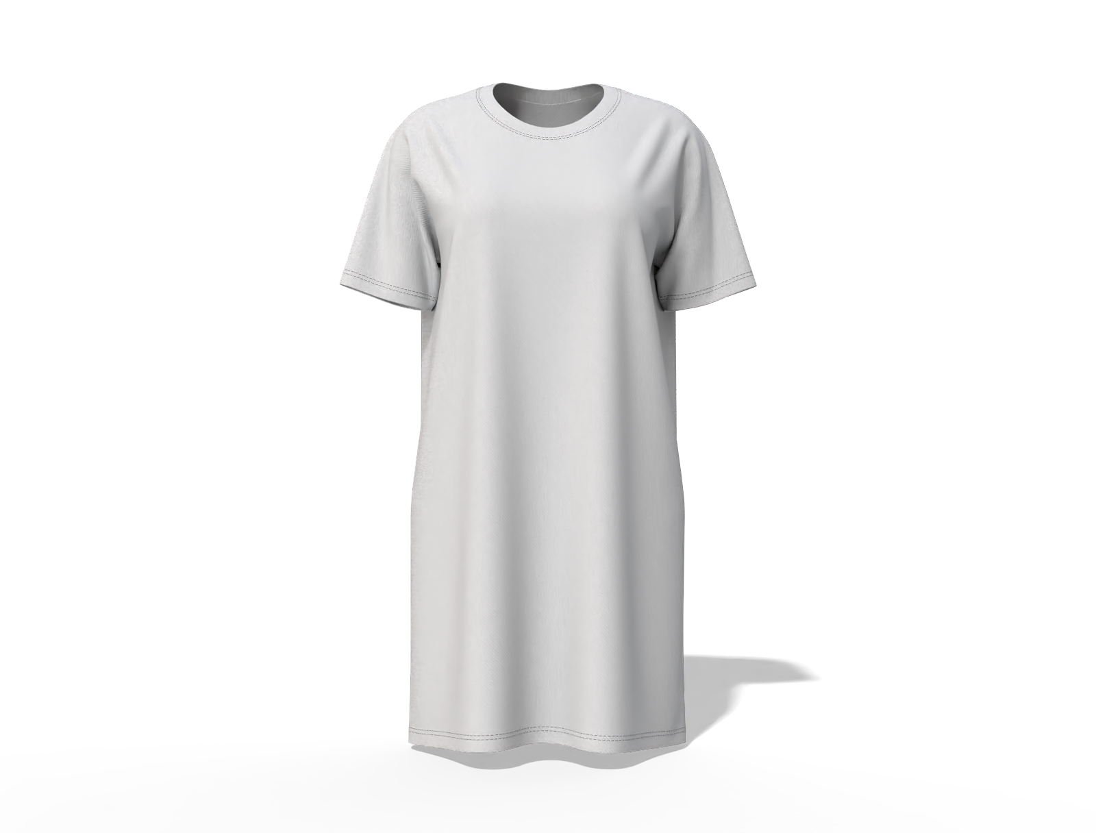 Oversized t-shirt dress — Cotton base fabric