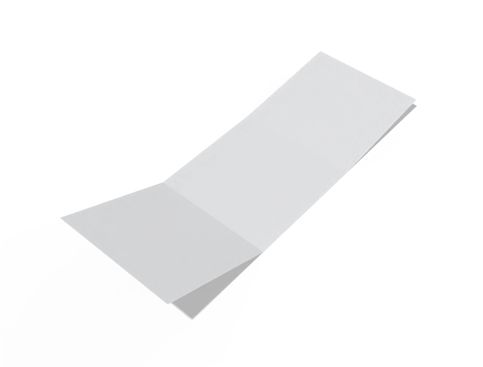 Square brochure — White paperboard
