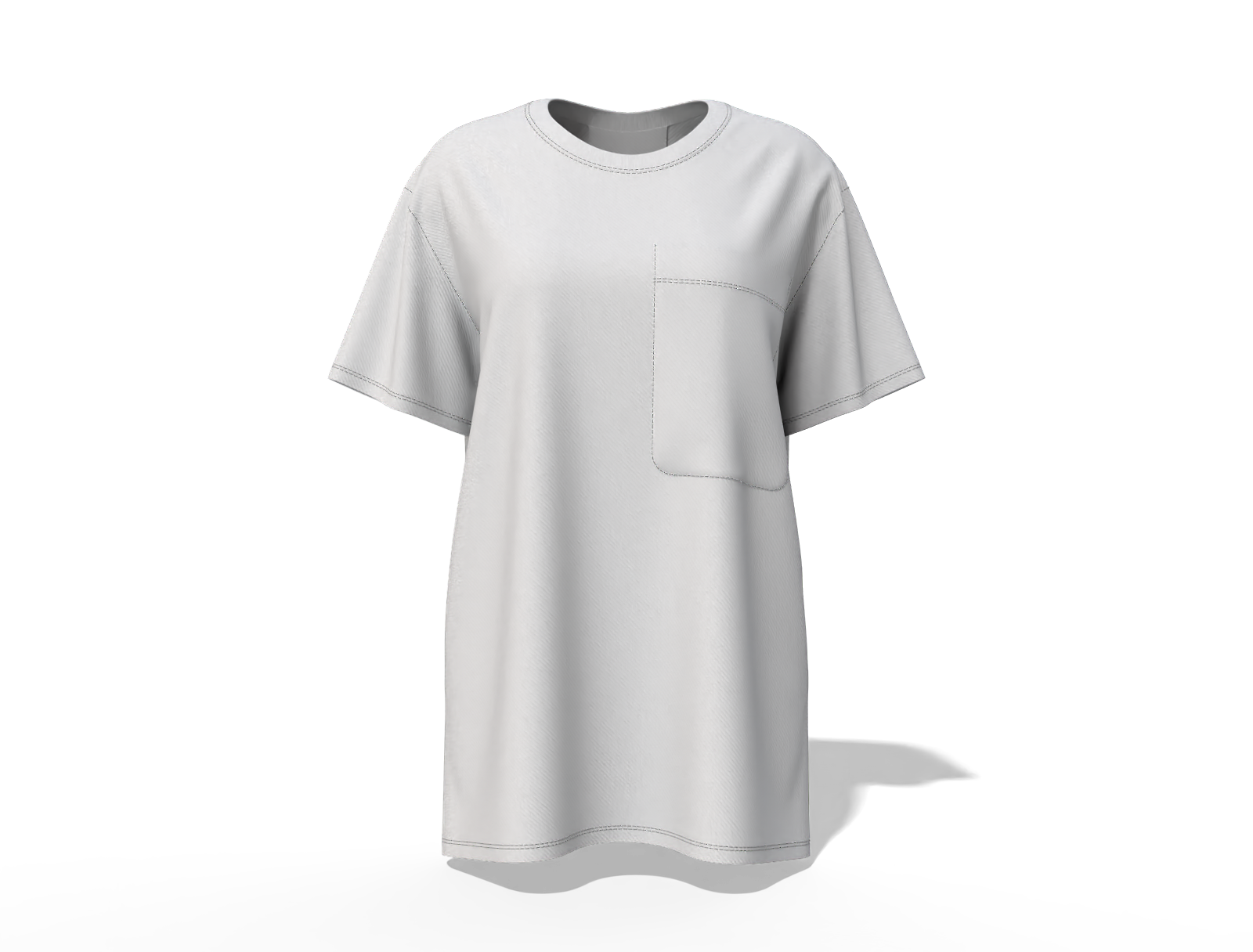 Women's oversized t-shirt — Cotton base fabric
