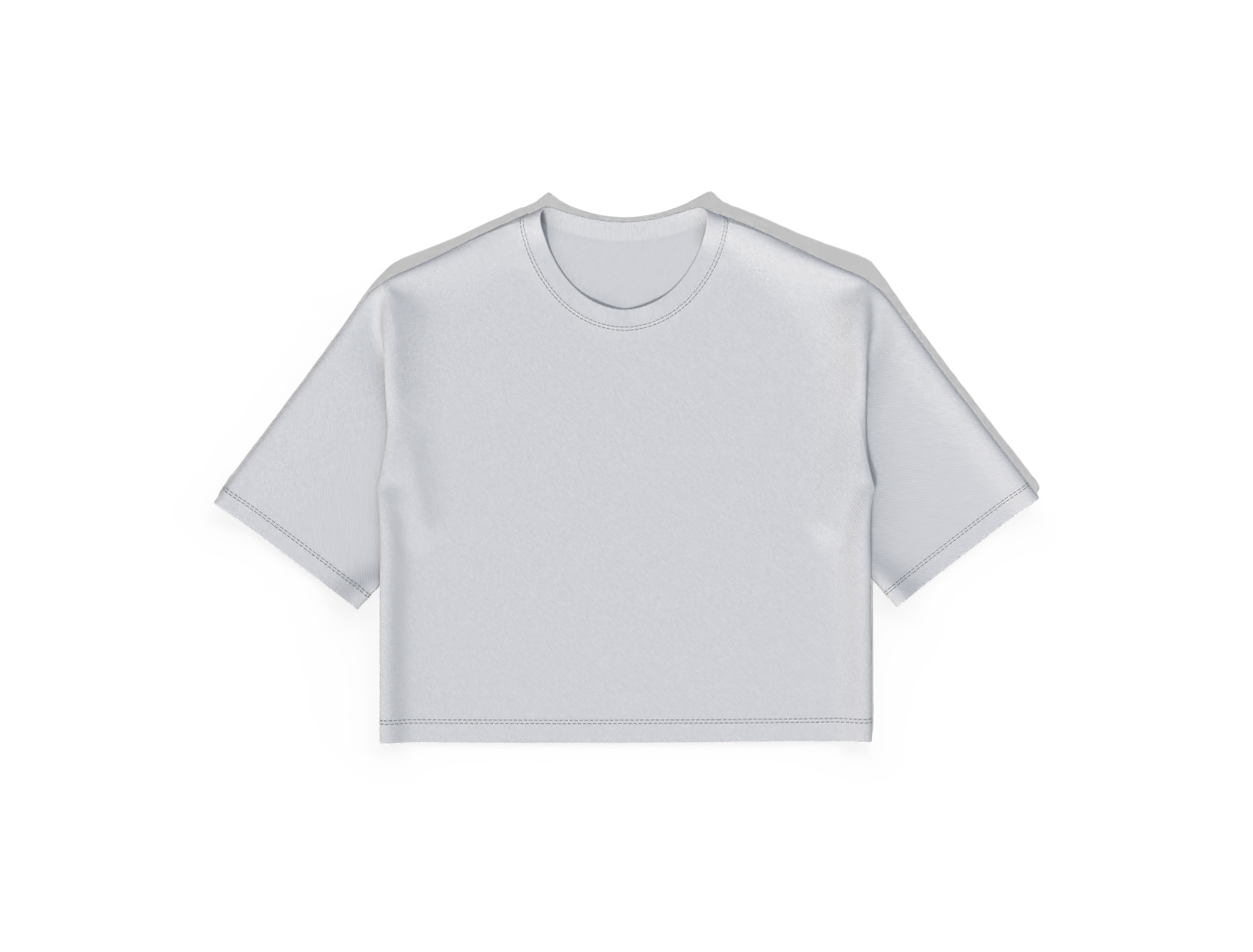 Croped oversized t-shirt — Cotton base fabric