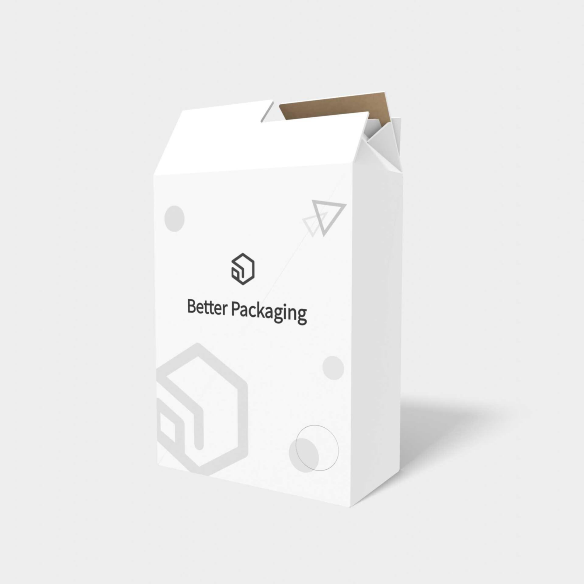 Tuck end box variations folded edge locks auto lock bottom — White paperboard