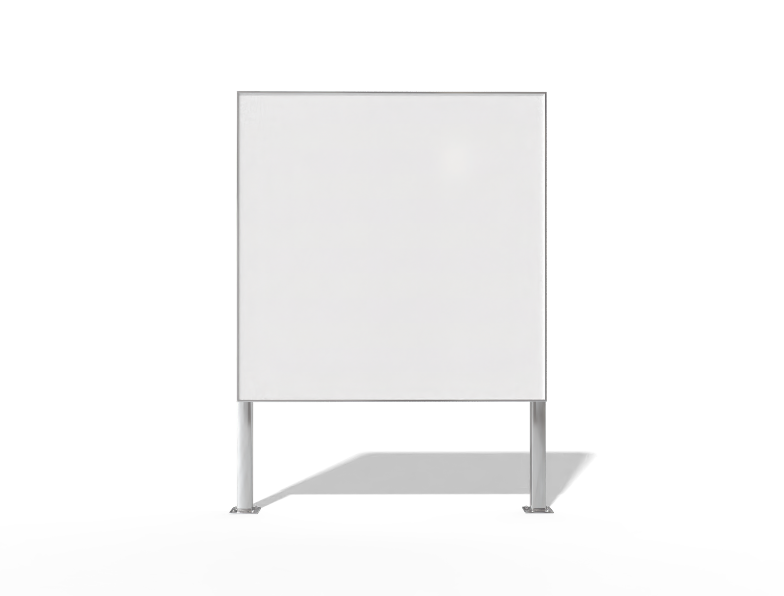 Square billboard — Glossy plastic
