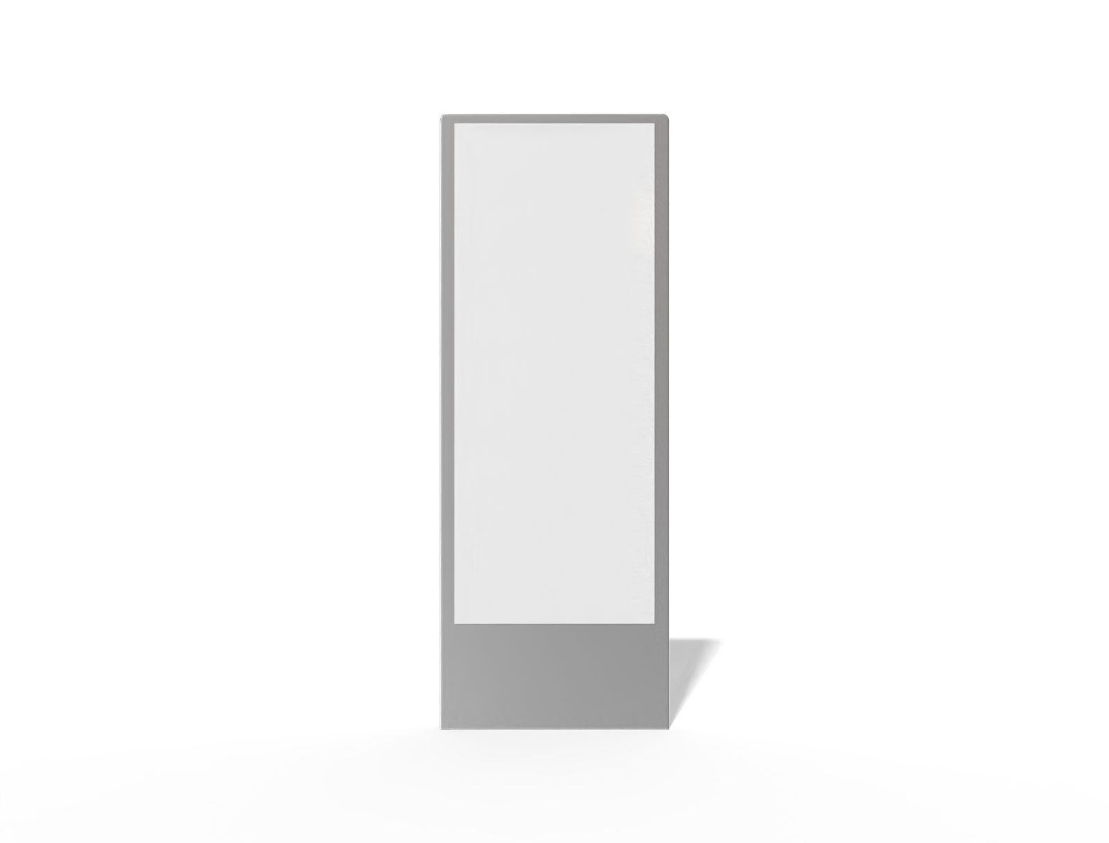 Vertical billboard — Glossy plastic