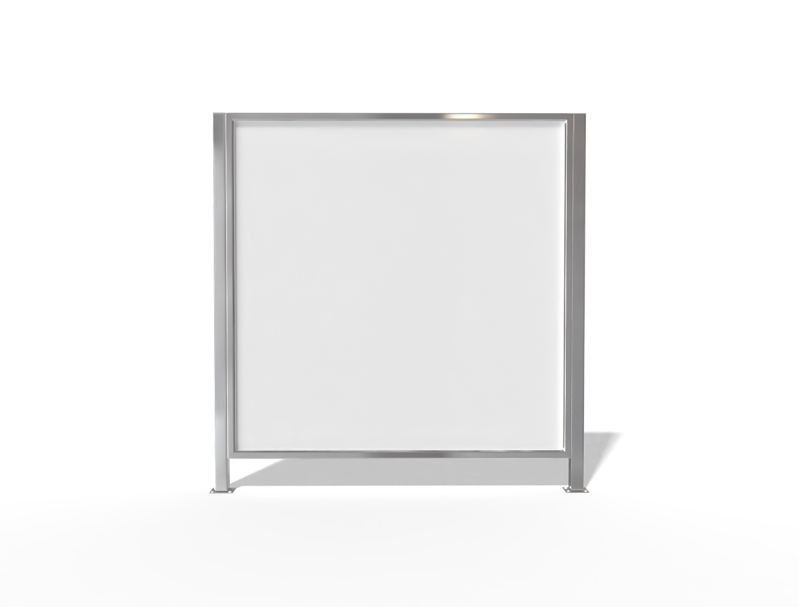Square billboard — Glossy plastic