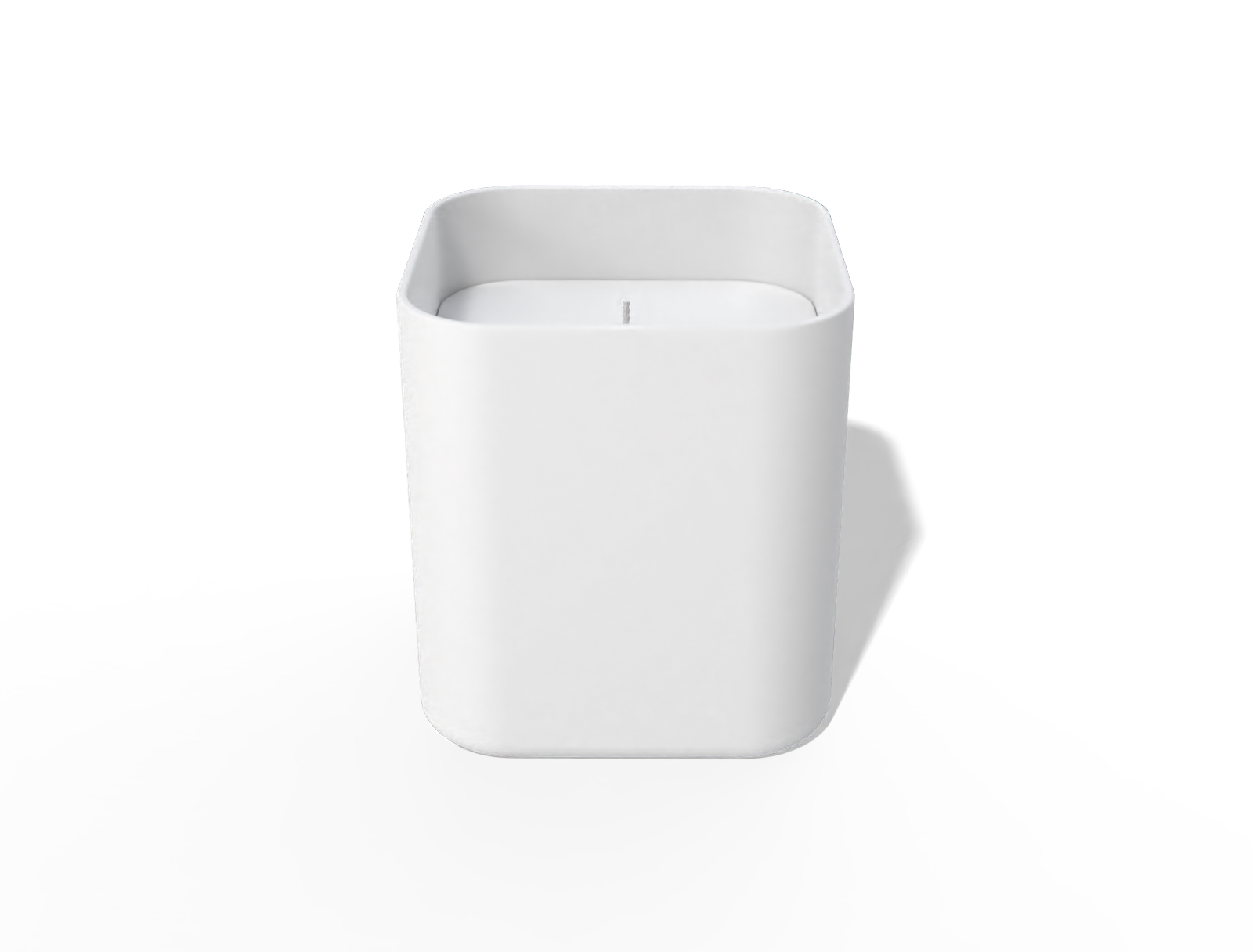 Square candle — Glossy ceramic