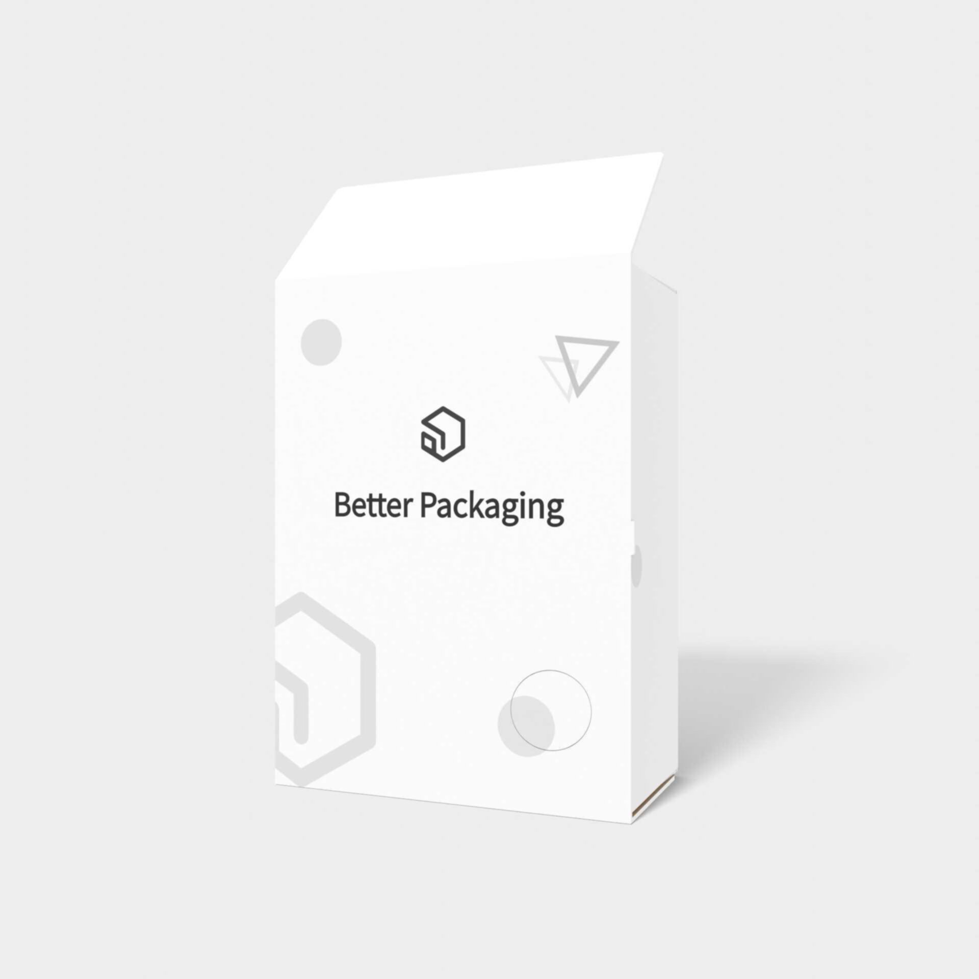 Tuck end box variations side tear lines — White paperboard