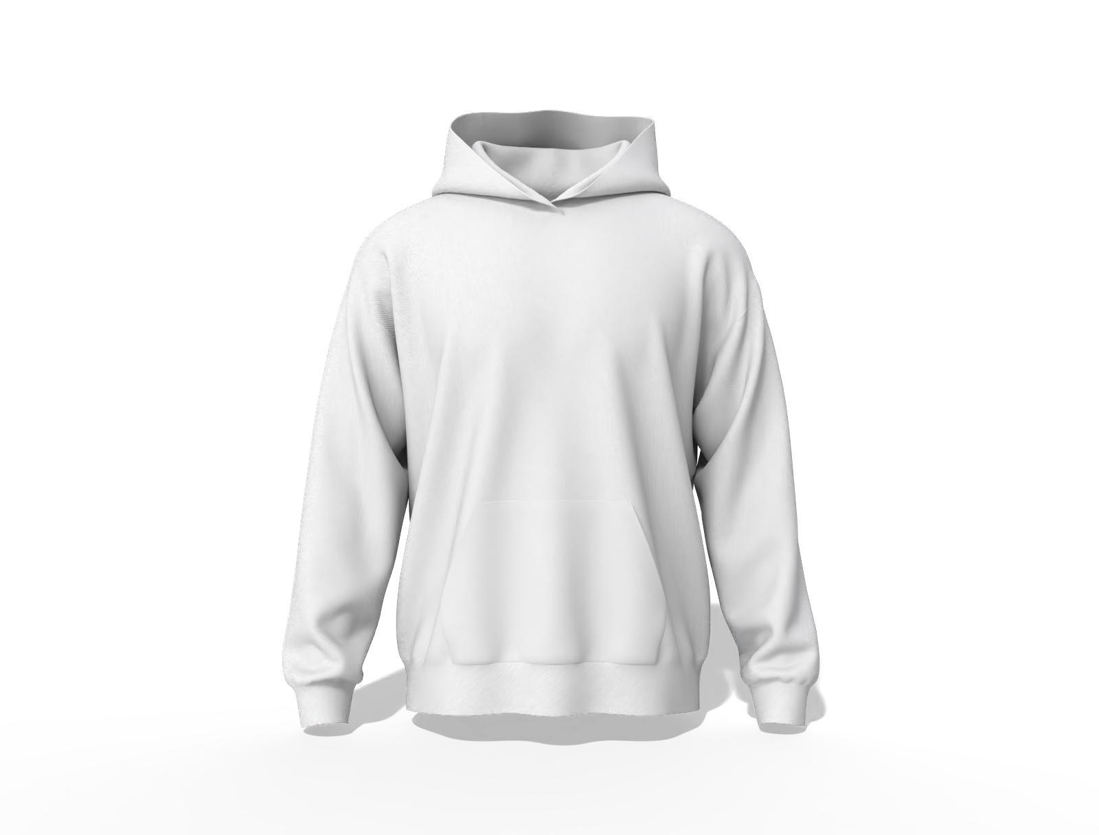 Oversized hoodie — Cotton base fabric