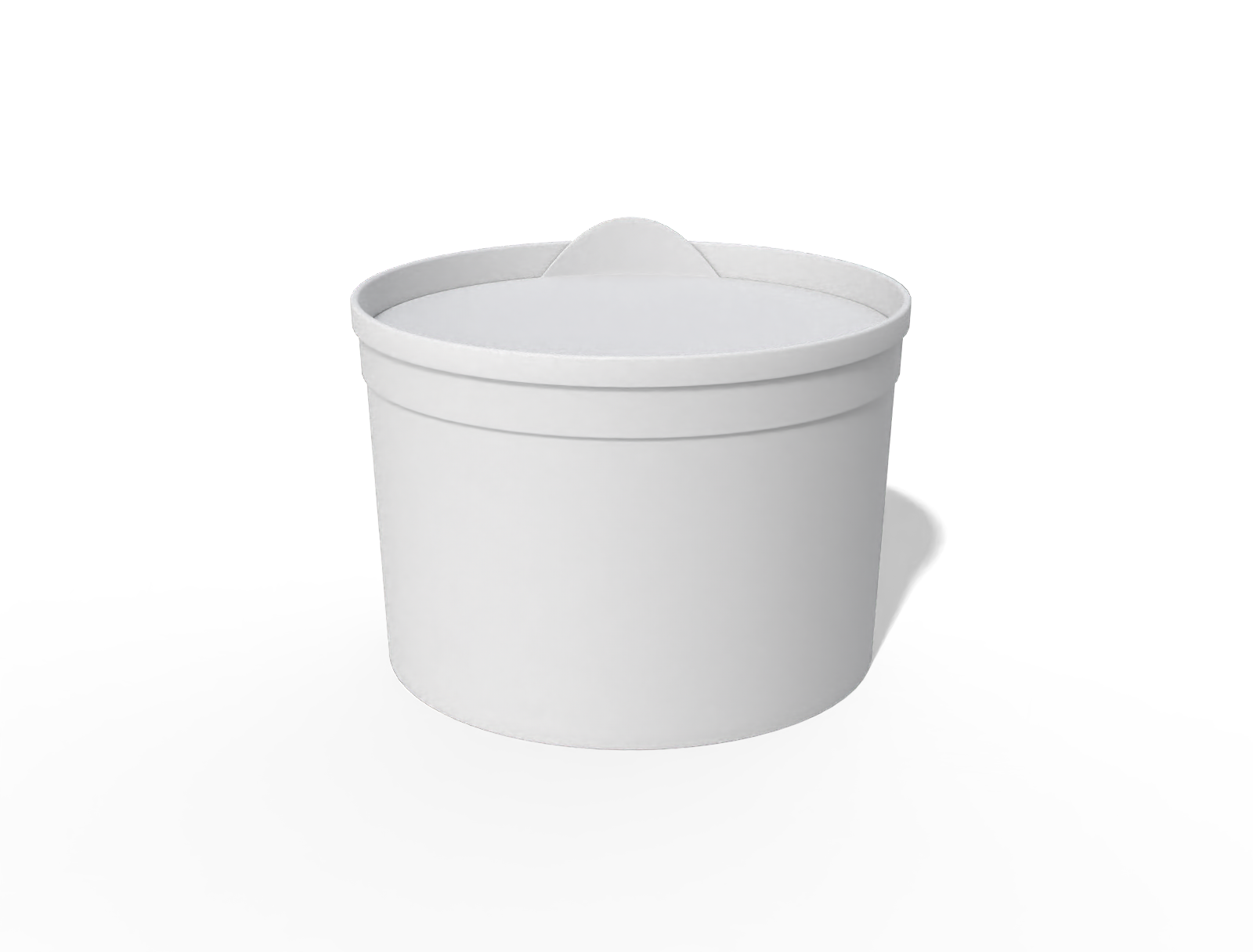 Ice cream box — White paperboard