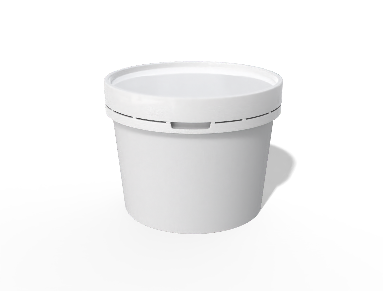 Ice cream box — White paperboard