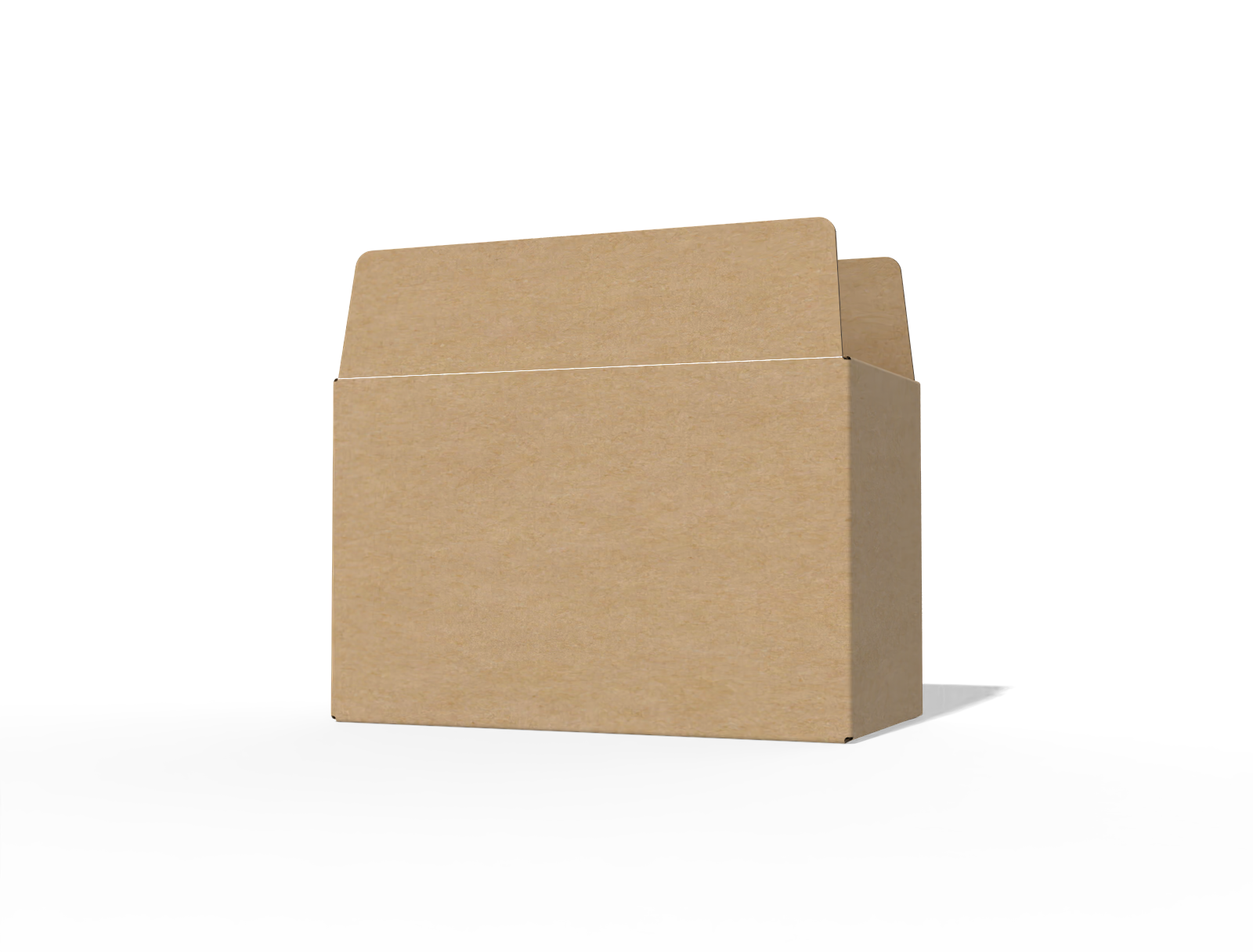 FEFCO 0406 shipping cartons flat top — B-flute corrugated board