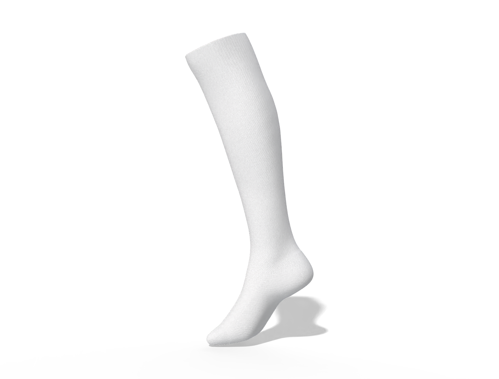 Knee high sock — Vertical cotton