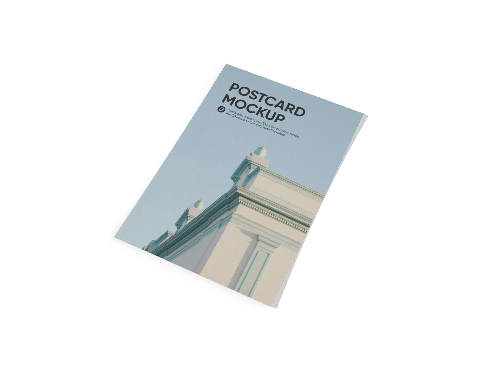 Postcard — White paperboard