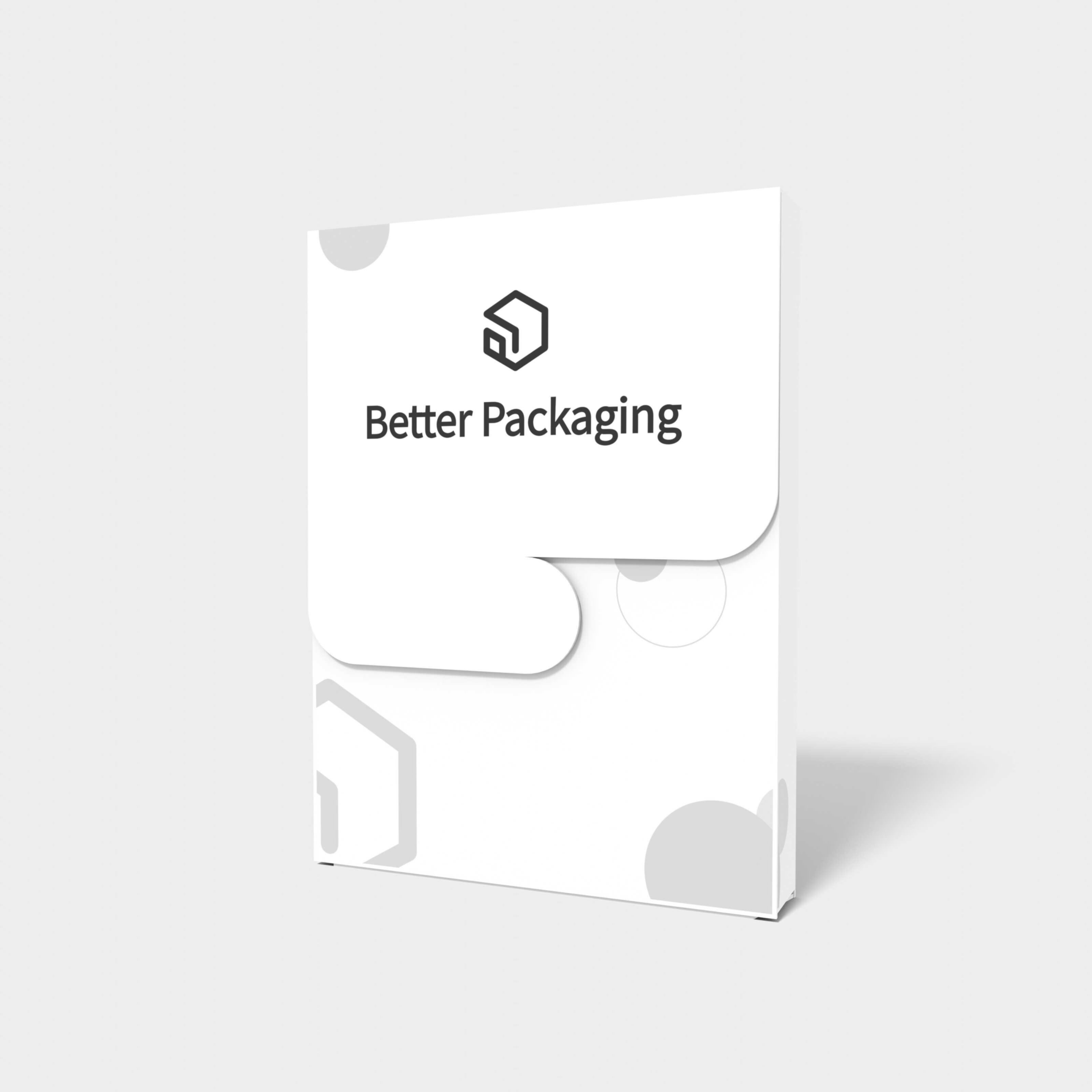 Tuck end card box — White paperboard
