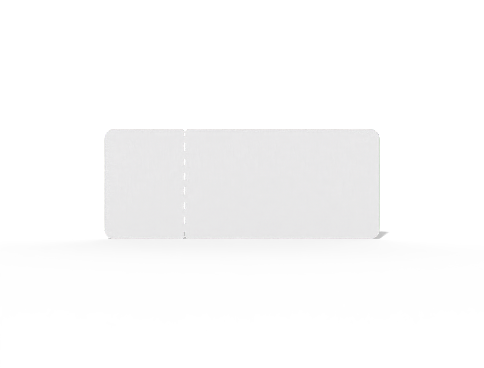 Ticket — White paperboard