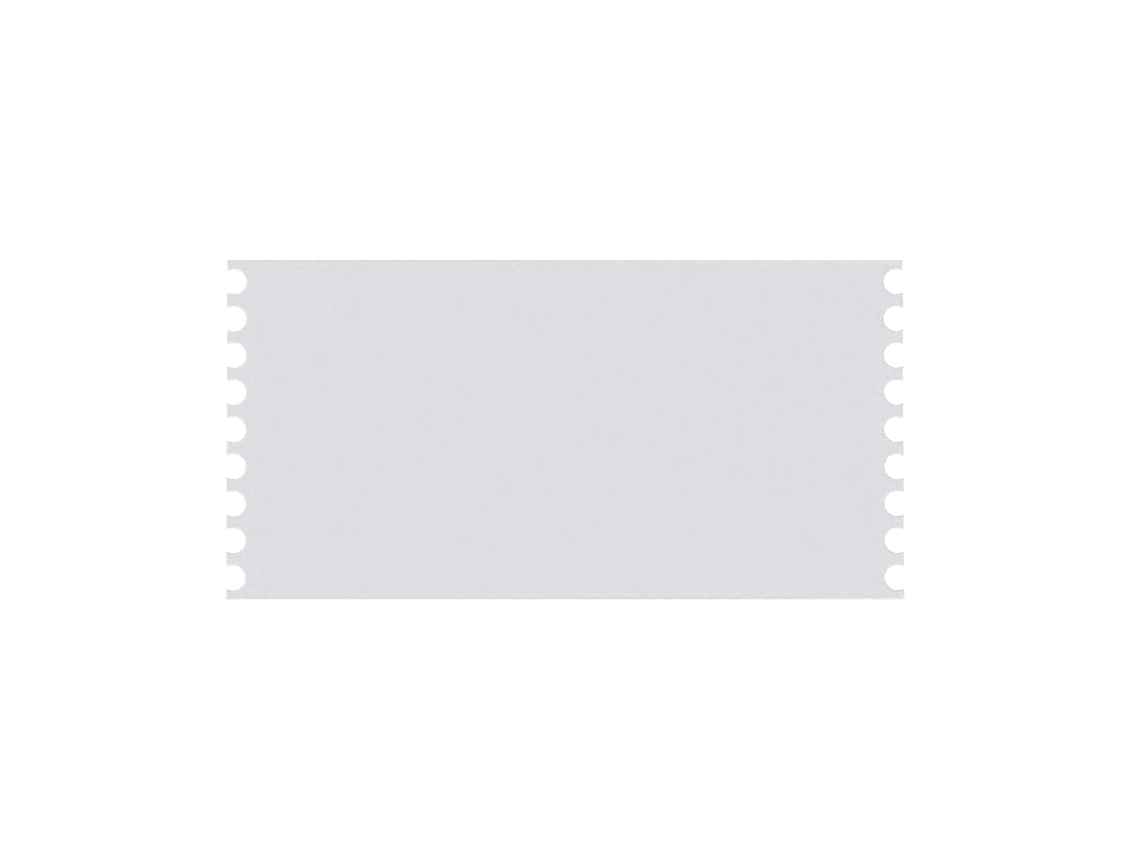 Ticket — White paperboard