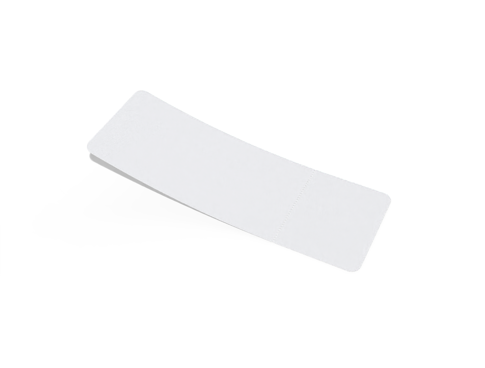 Ticket — White paperboard