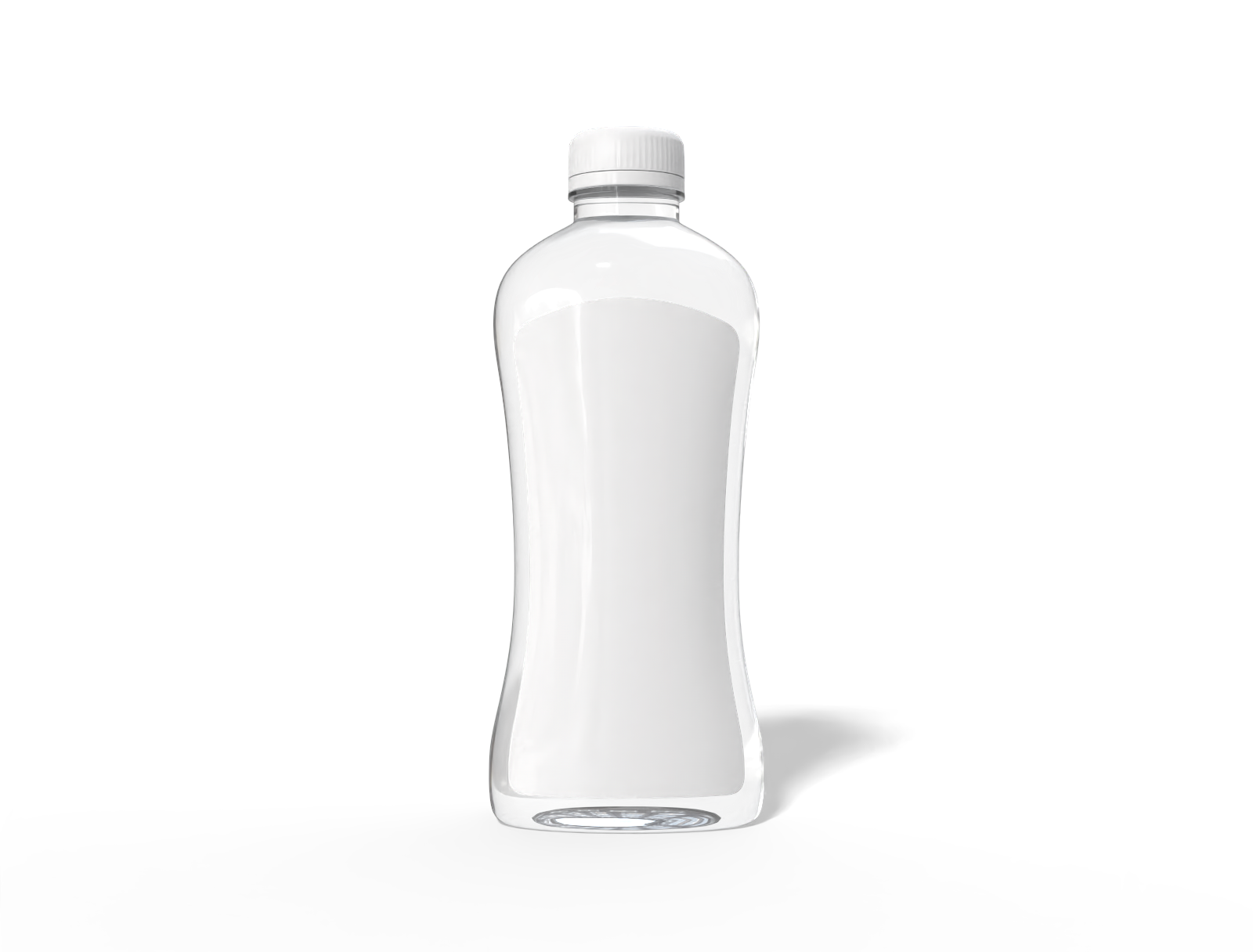 Bottles plastic product label — Glossy plastic