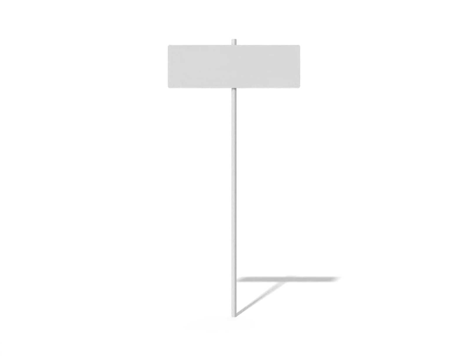 Sign — Matte plastic