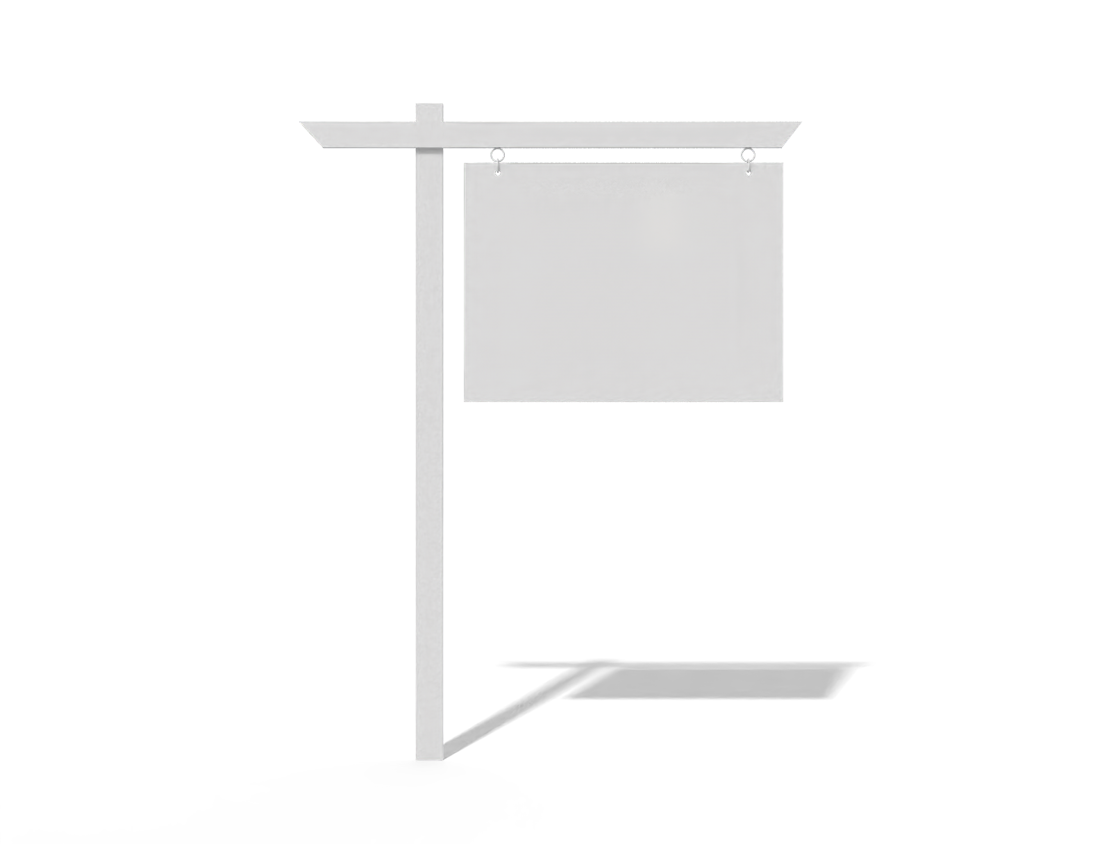 Yard sign — Matte plastic