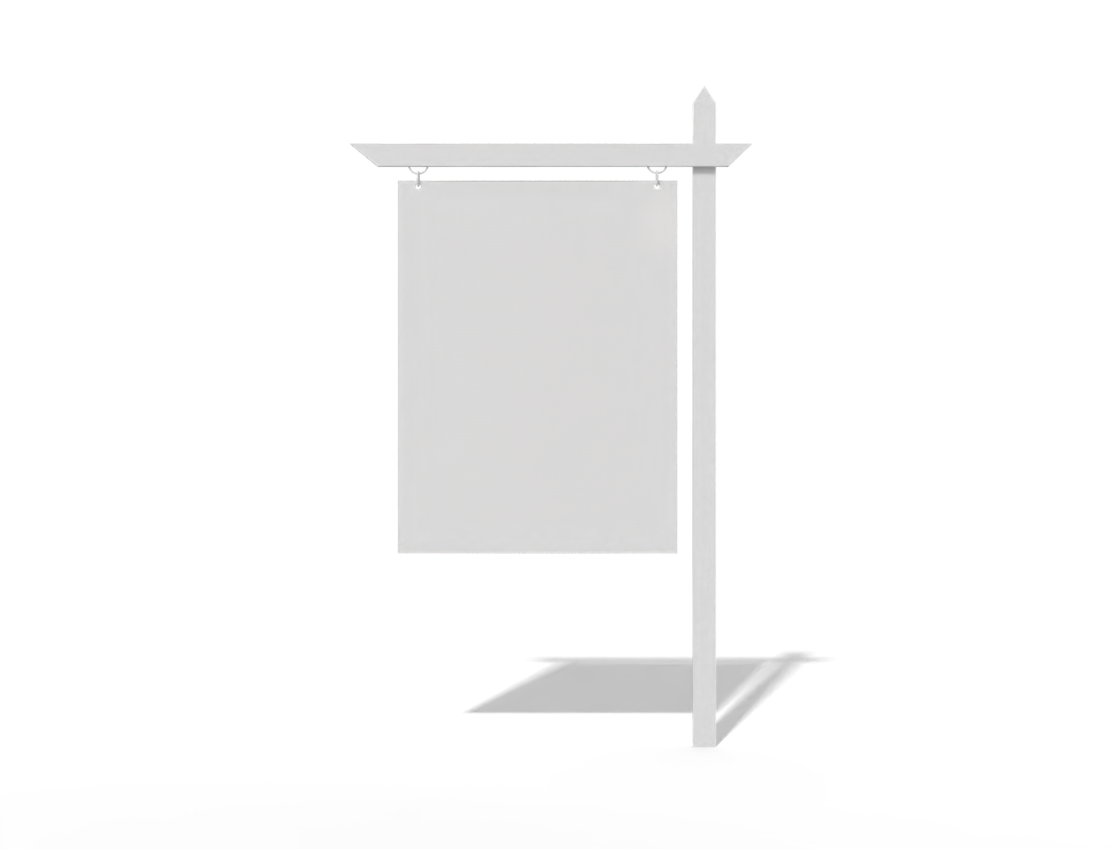 Yard sign — Matte plastic