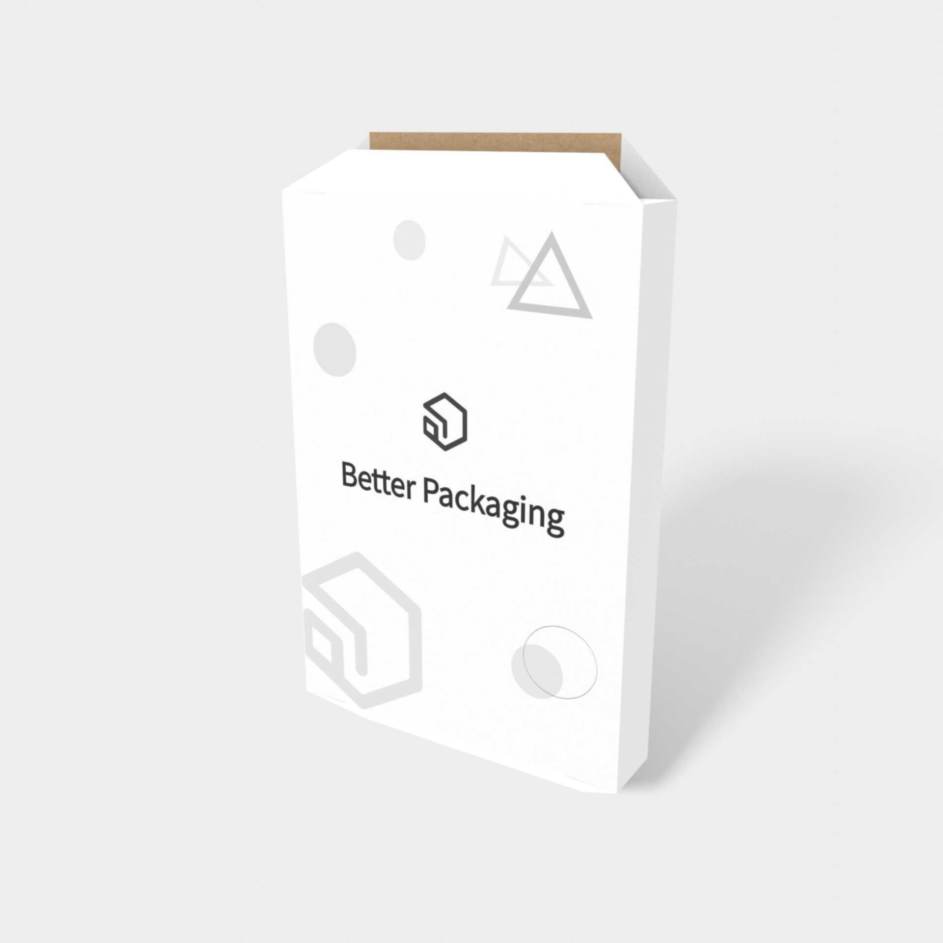 Tote bags closure — White paperboard