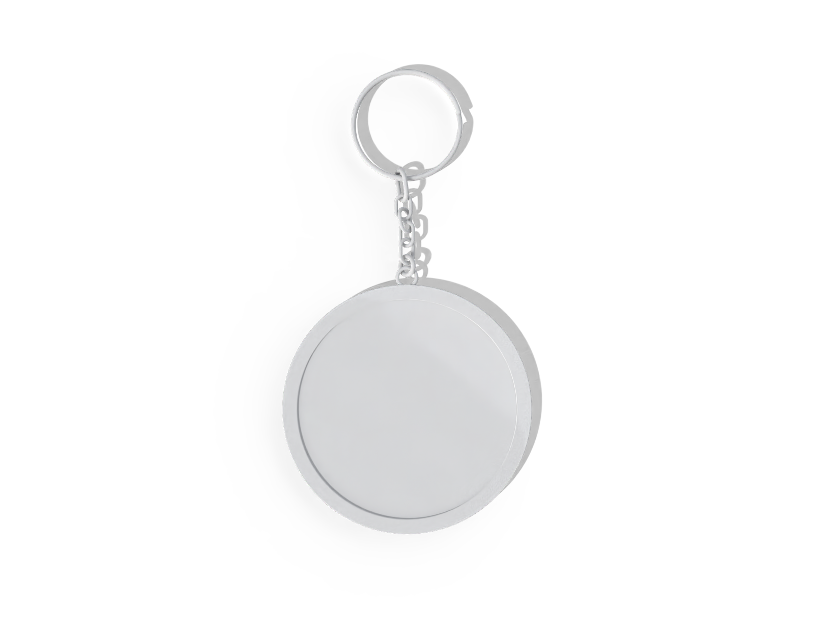 Round keychain — Matte metal