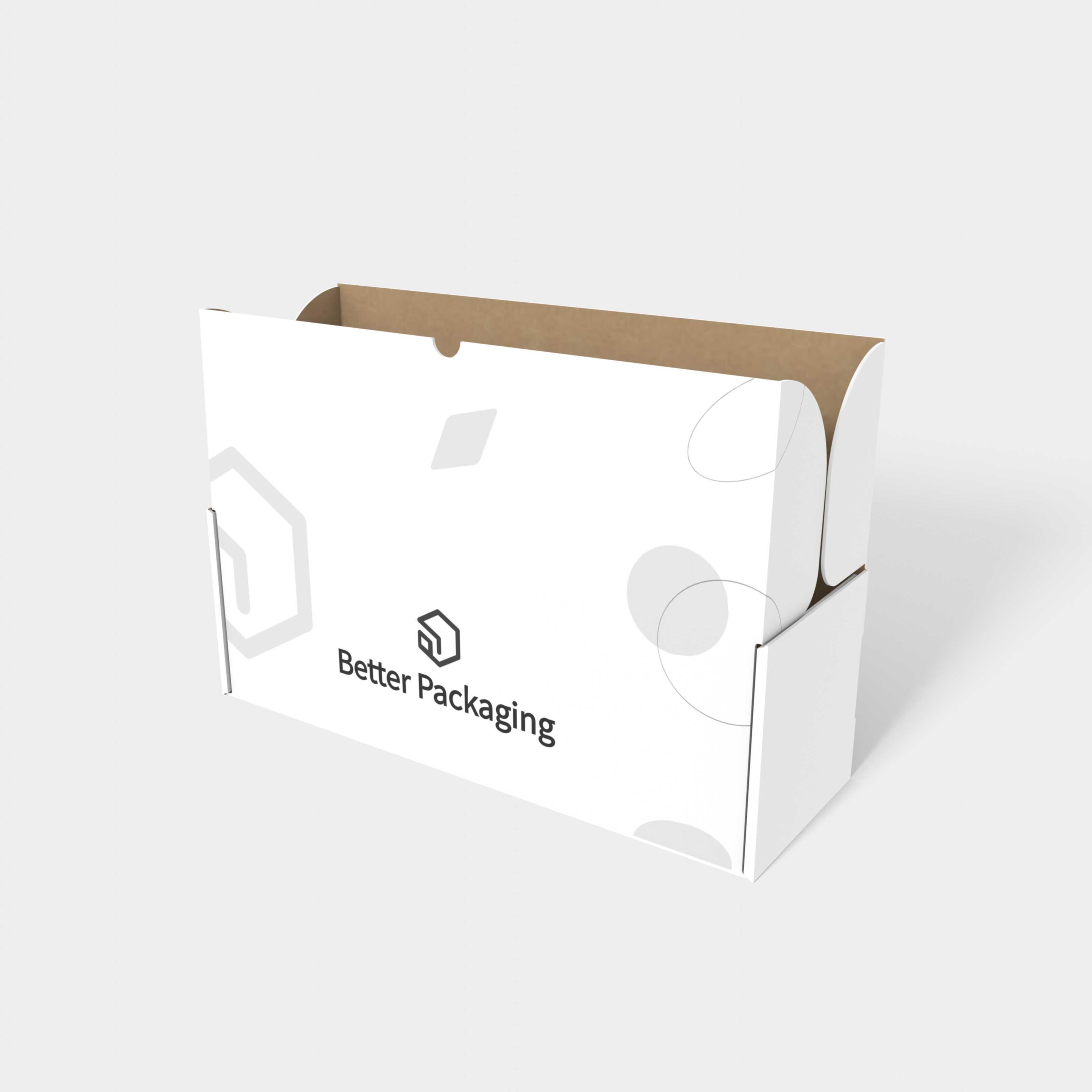 Flip top boxes double-tongue mailer — Corrugated board