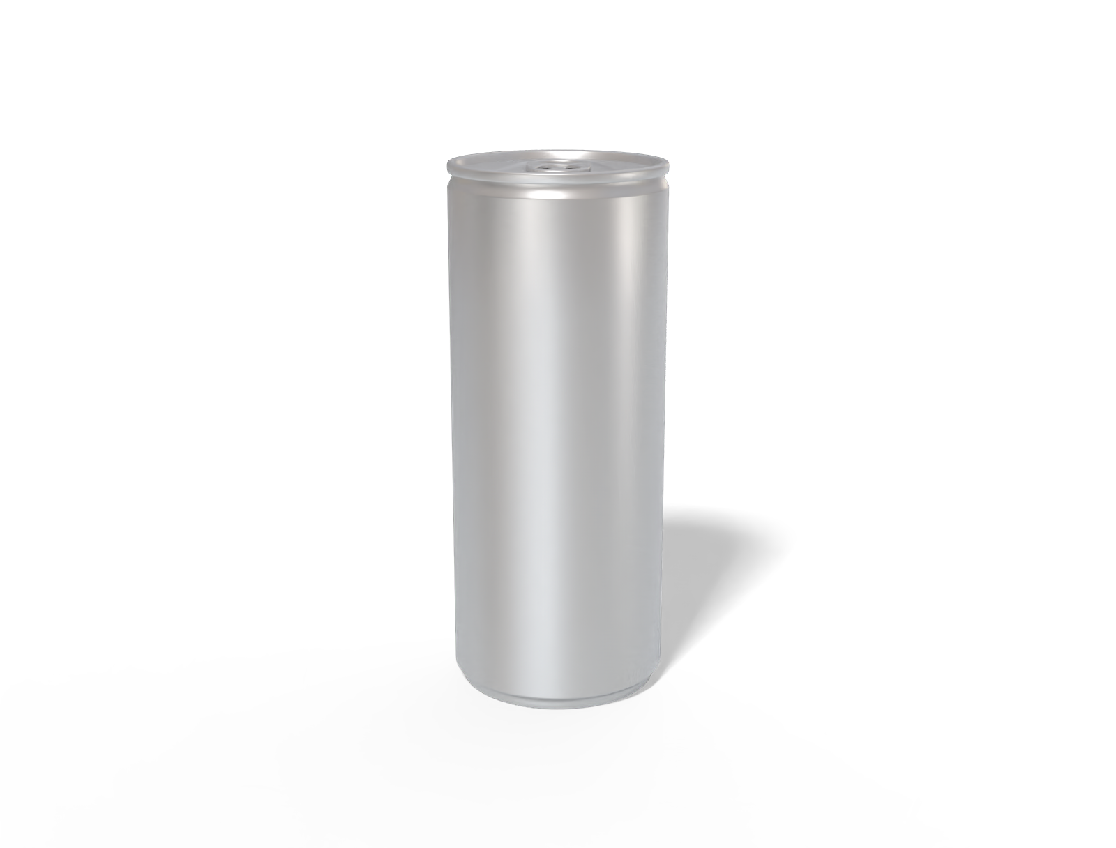 Tall aluminum can — Matte metal