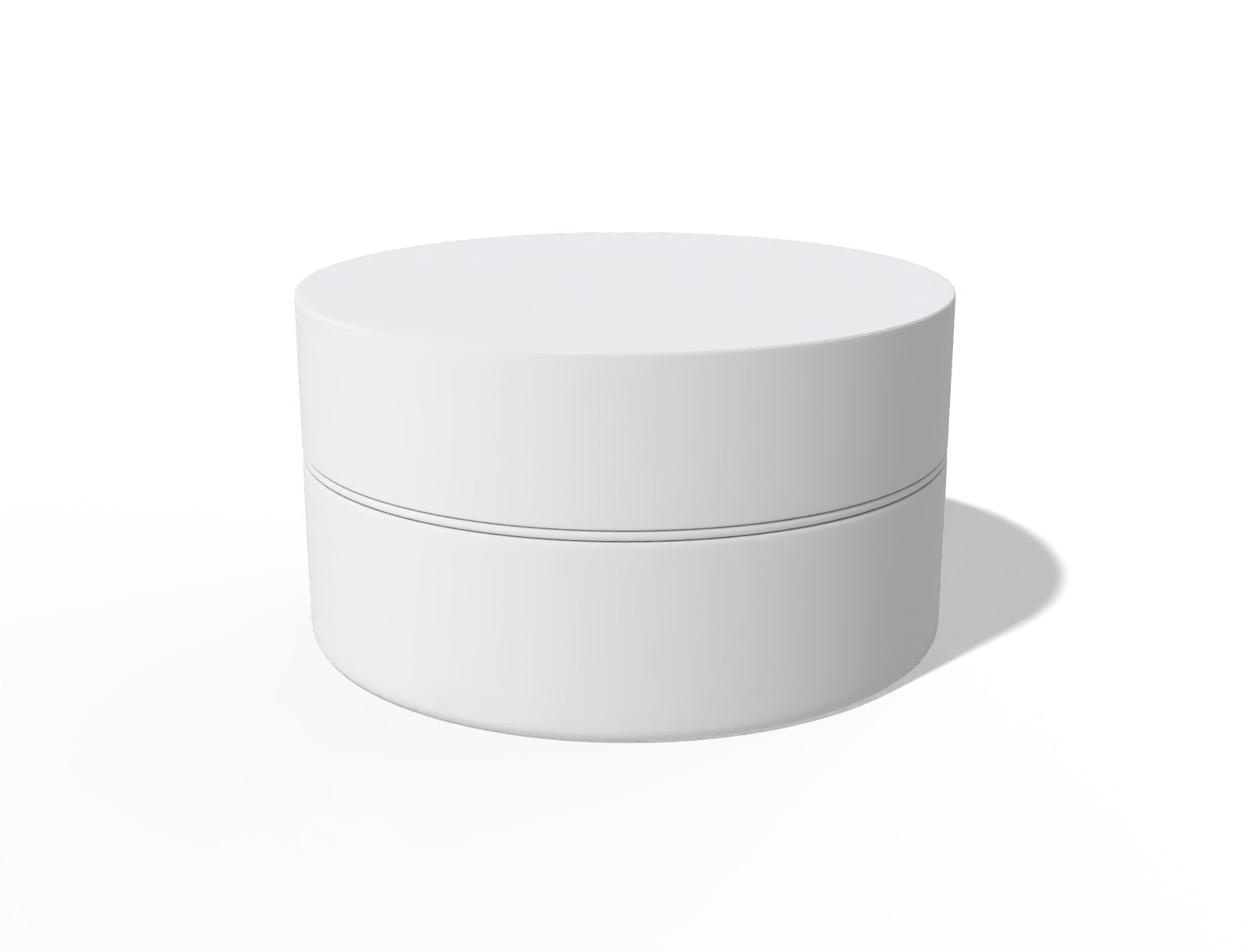 Cosmetic jar — Clear glossy plastic