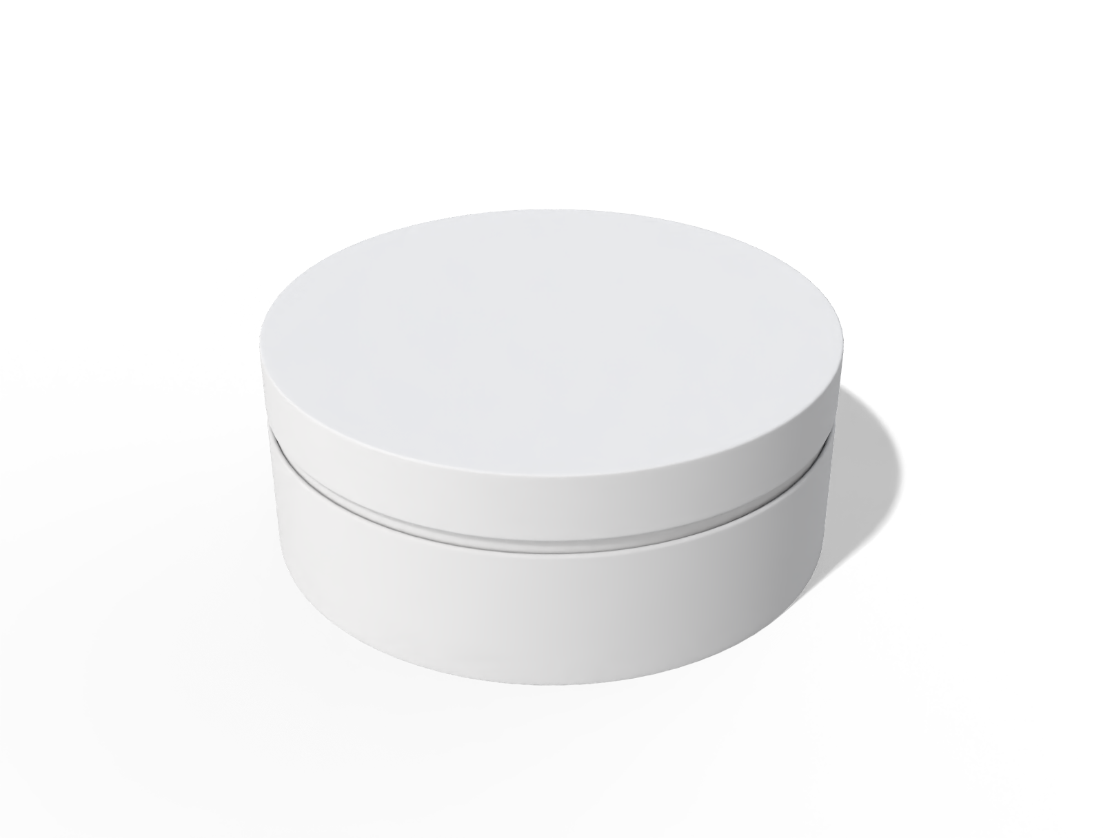 Cosmetic jar — Glossy metal