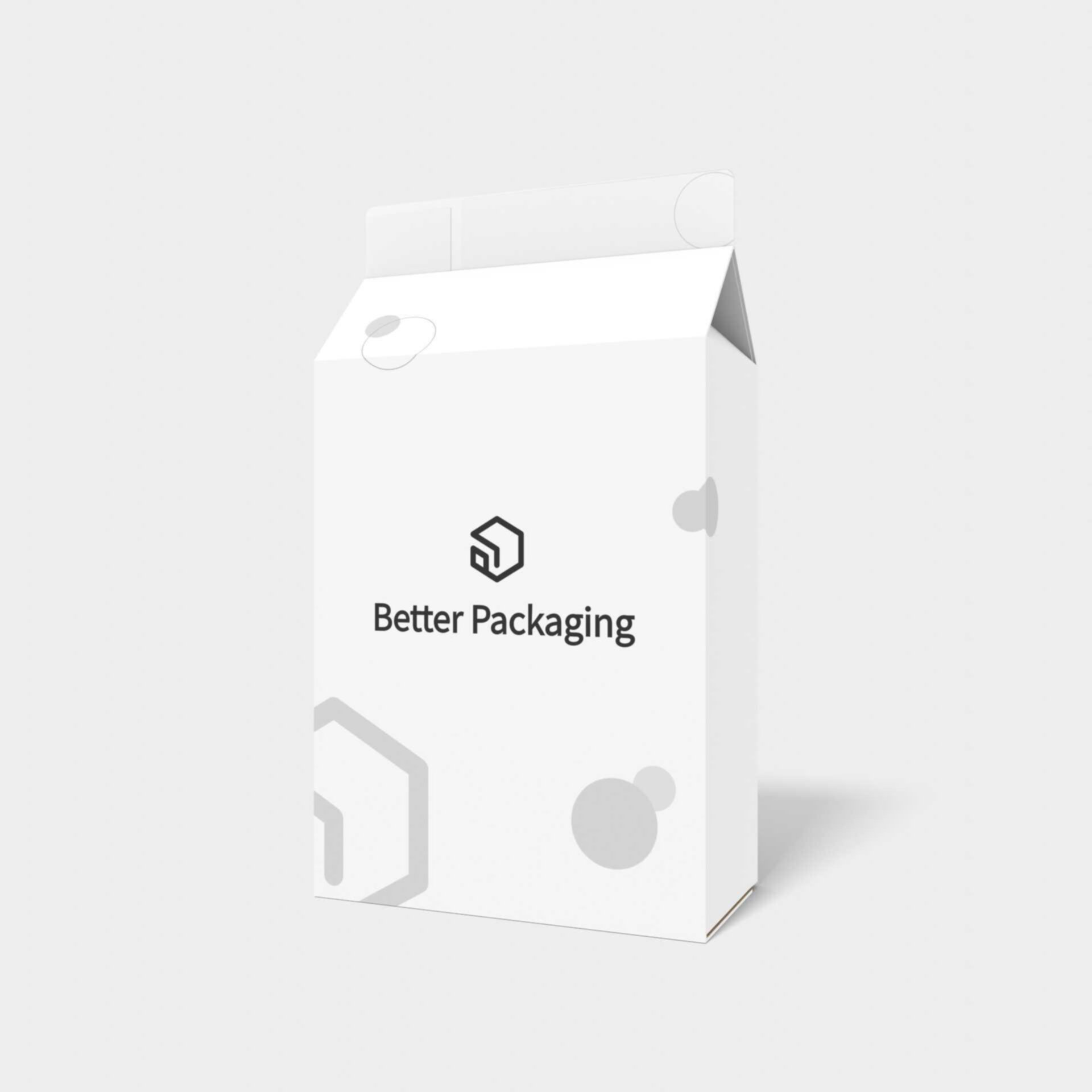 Tuck end box variations adhesive bottom roof boxes — White paperboard
