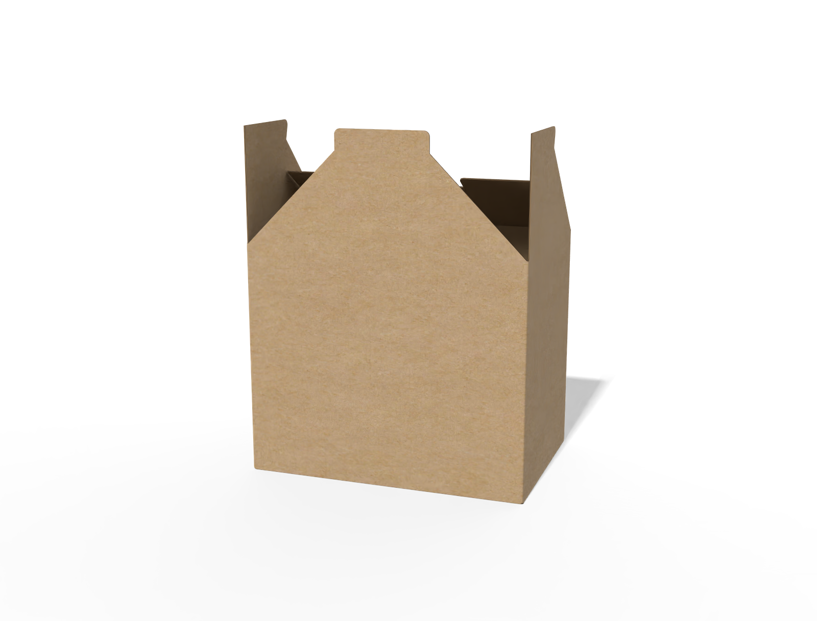 FEFCO 0220 top and bottom snap container dieline — E-flute corrugated board