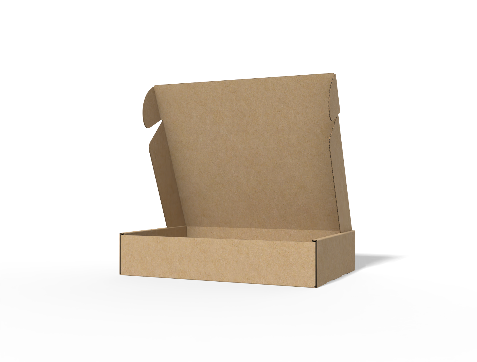 FEFCO 0427 flip top mailer box packaging — E-flute corrugated board