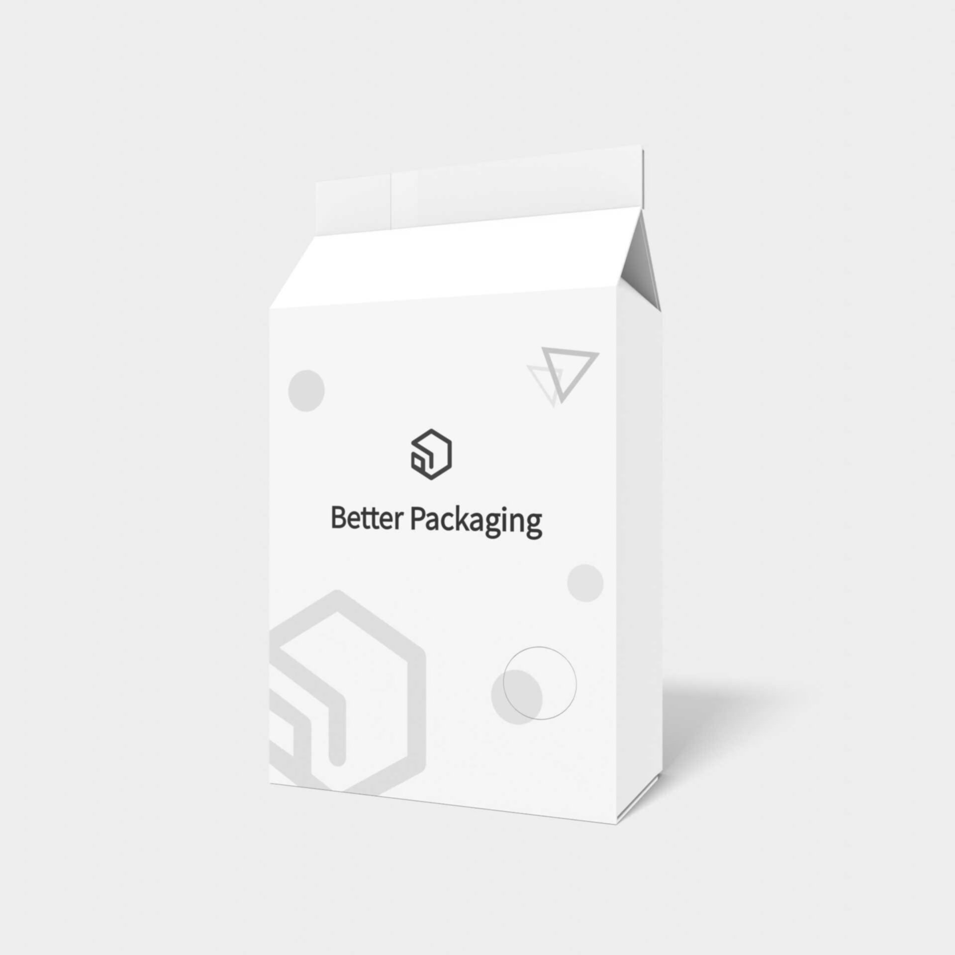 Tuck end box variations adhesive bottom seal stretch — White paperboard