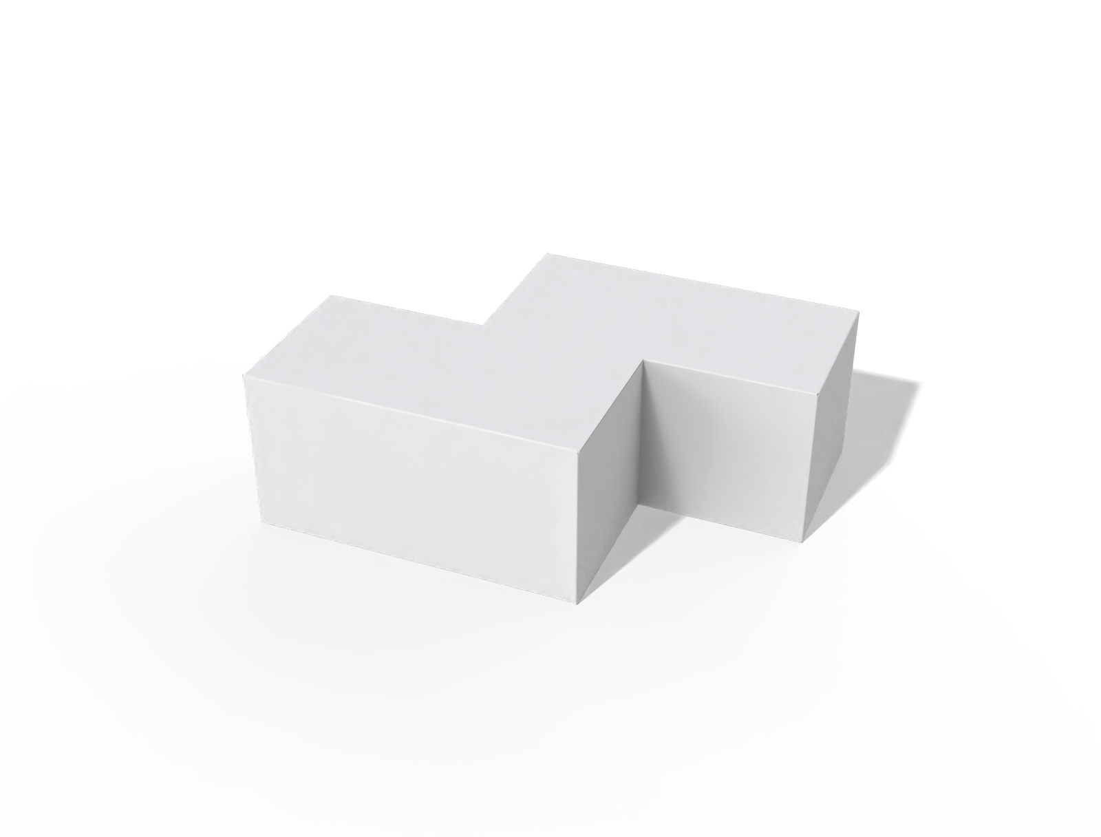 Soma cube Z box — White paperboard