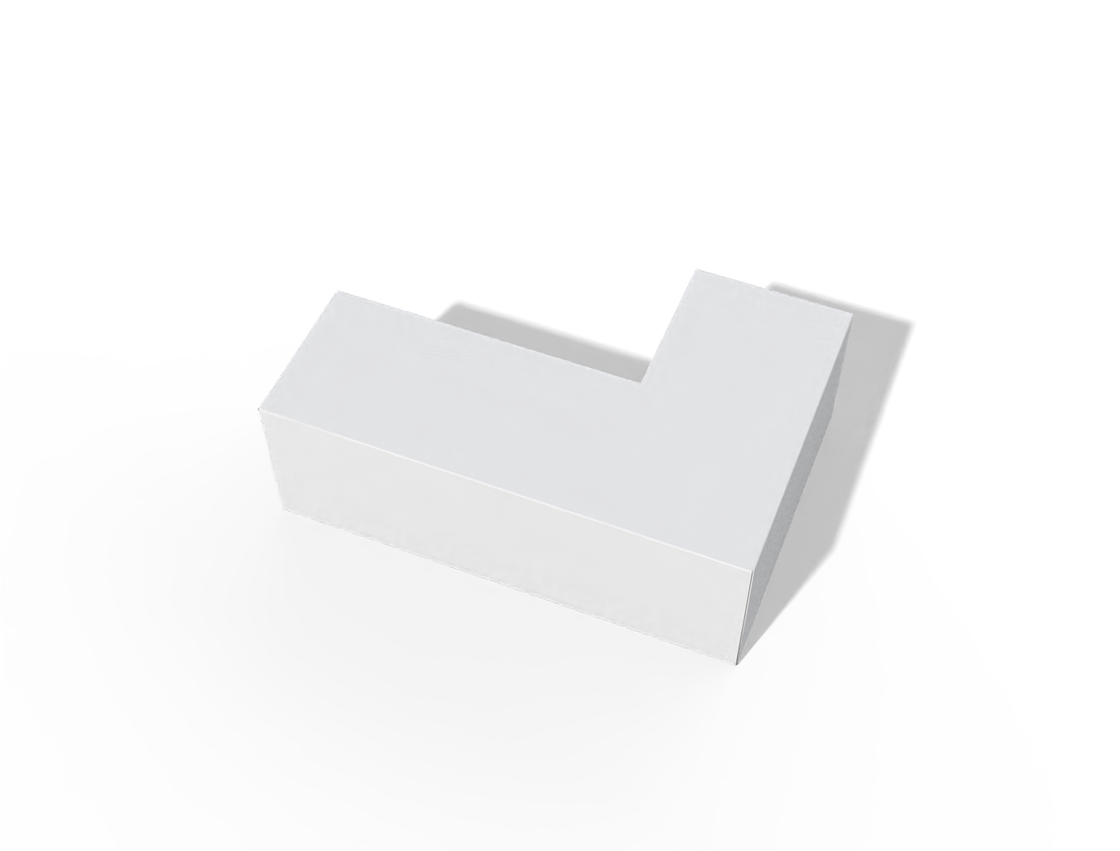 Soma cube L box — White paperboard