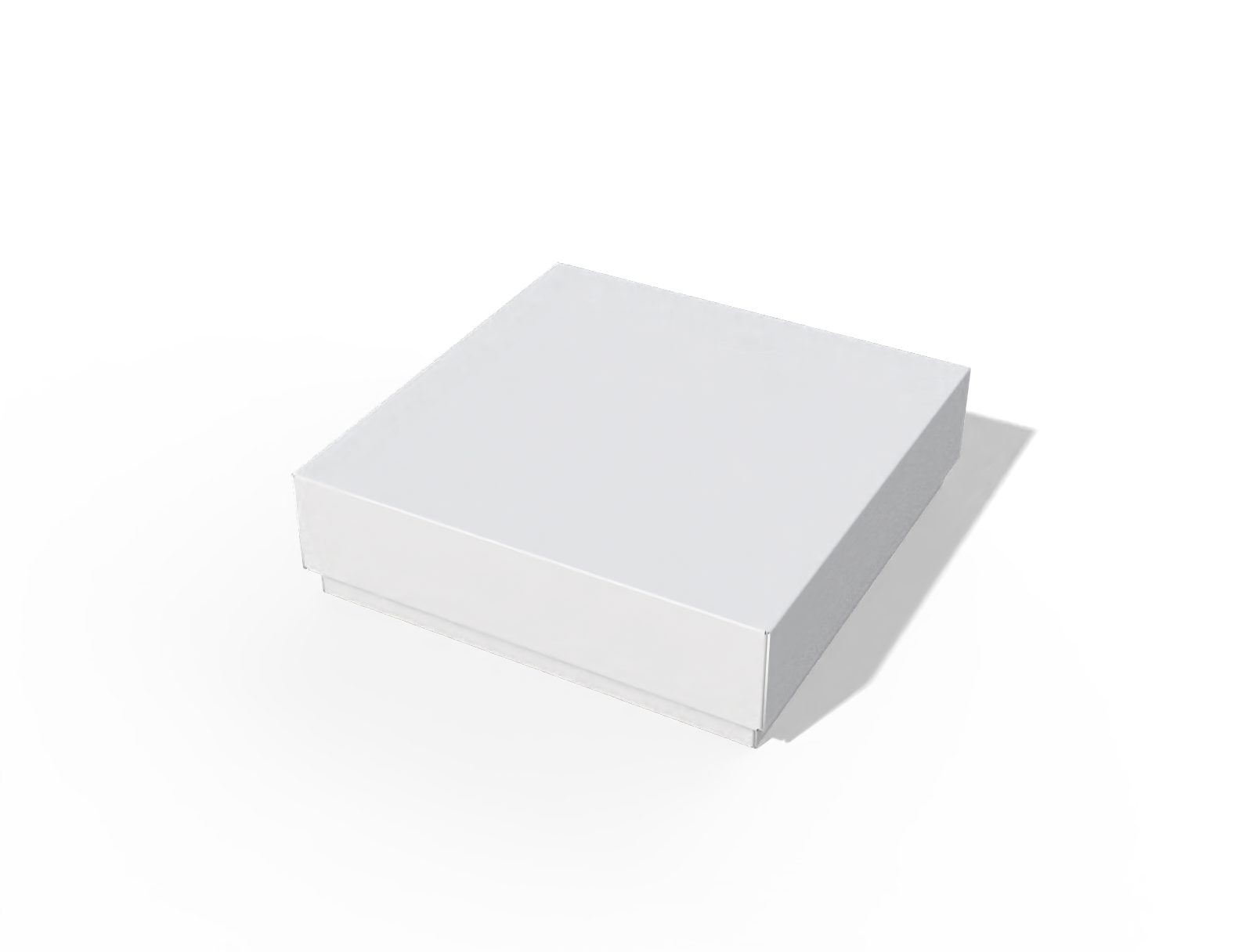 Telescopic box — White paperboard