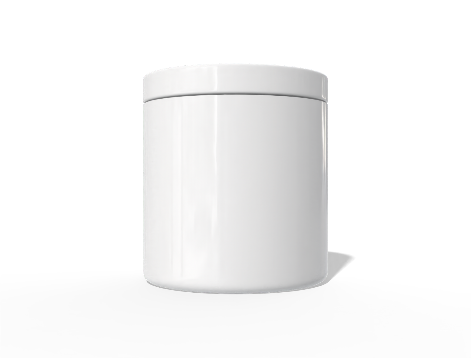 Cosmetic jar — Glossy plastic