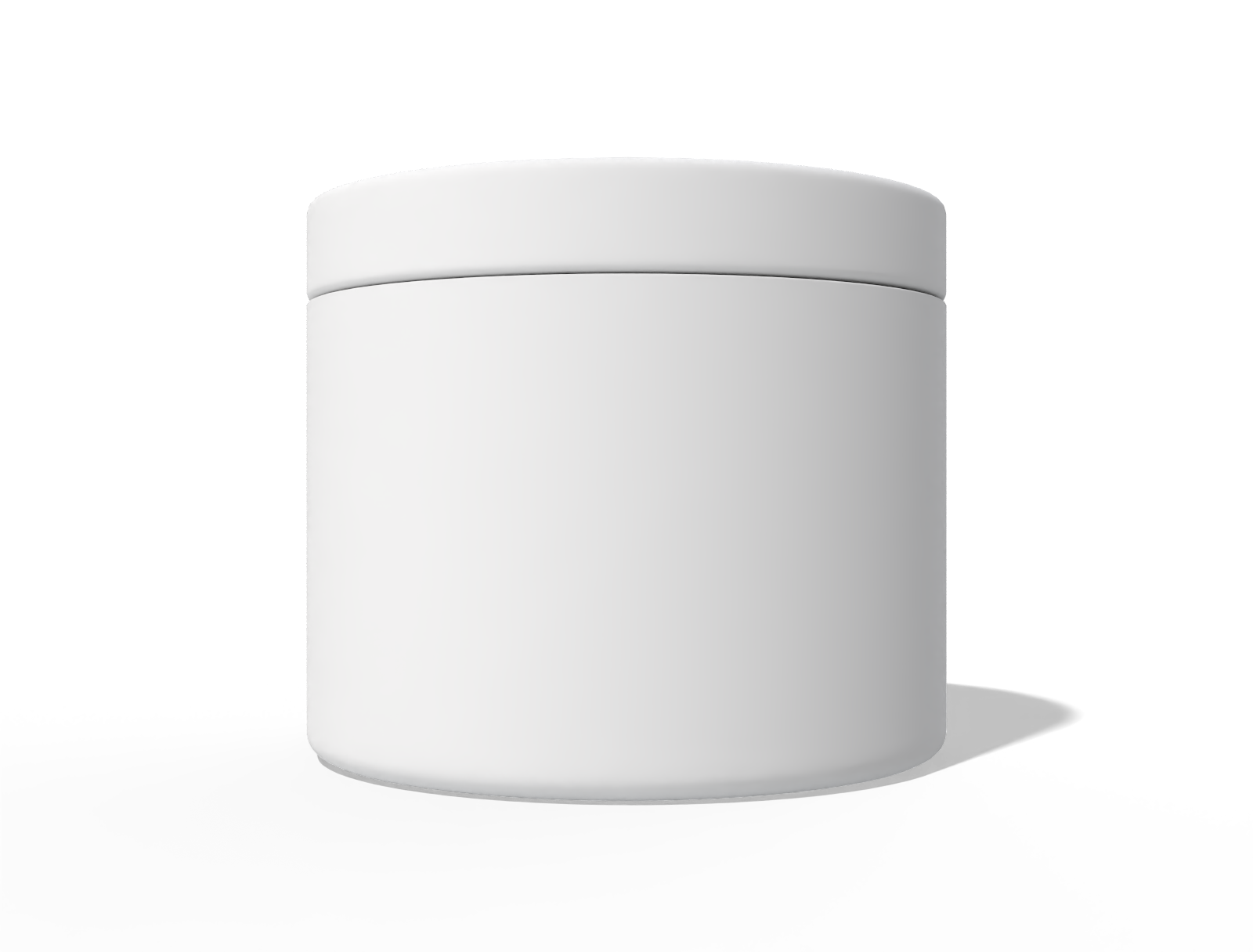 Cosmetic jar — Clear glossy plastic
