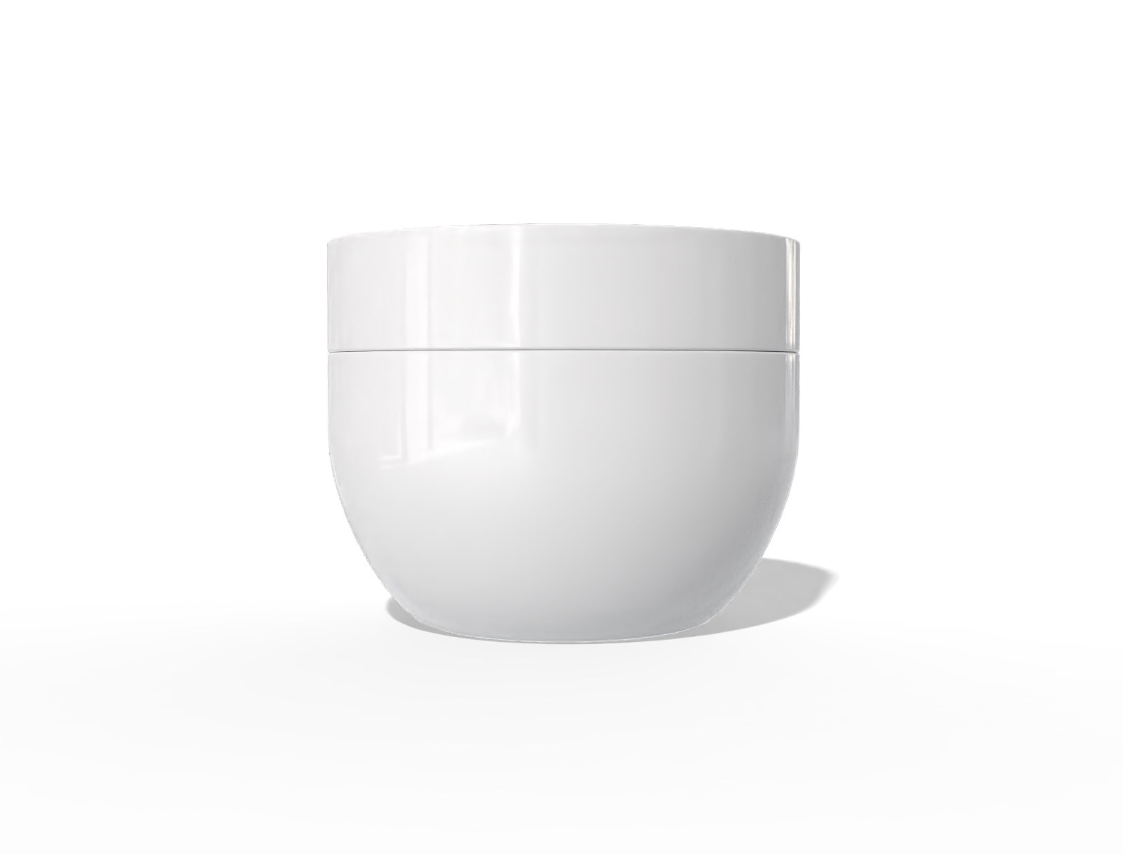 Cosmetic jar — Glossy plastic